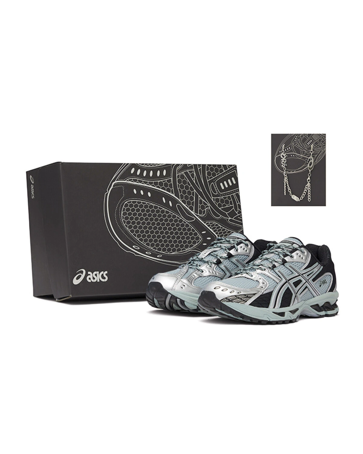 Asics GEL-Nimbus 10.1 unisex кроссовки для бега ретро-стиль сине-чёрные картинка