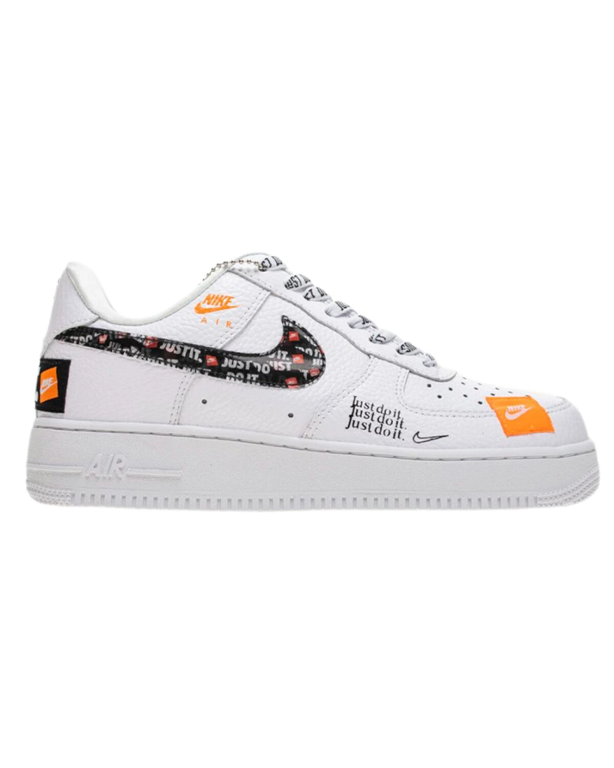 Nike Air Force 1 unisex кроссовки белые на шнуровке из синтетики картинка