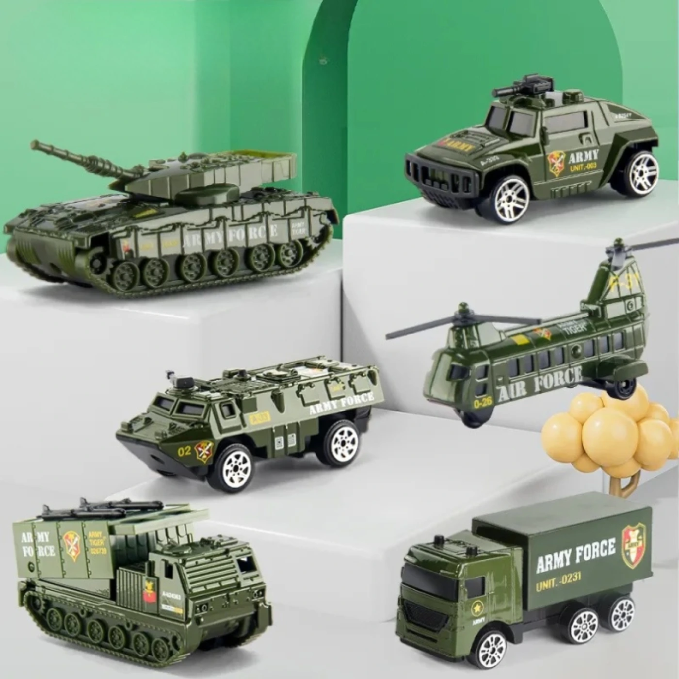 Детский набор военных автомобилей BIG TAYLOR картинка