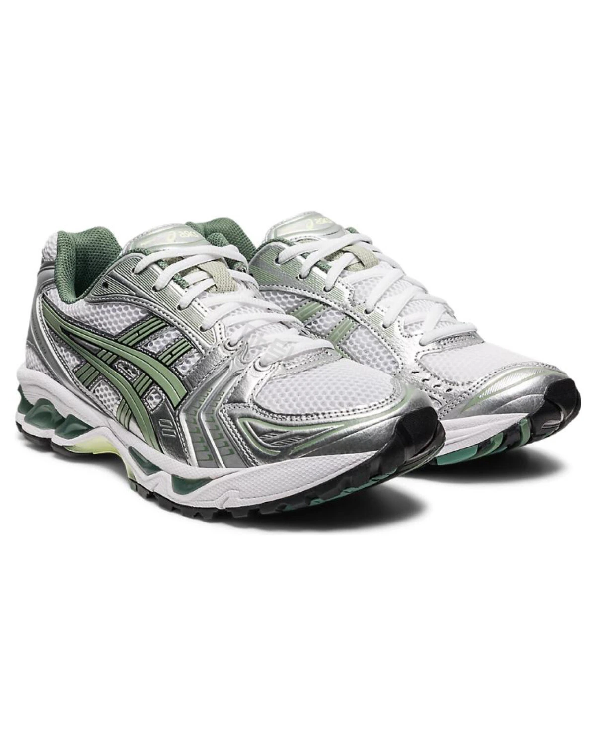 Asics Gel-Kayano 14 мужские спортивные кроссовки текстильные серебристые картинка