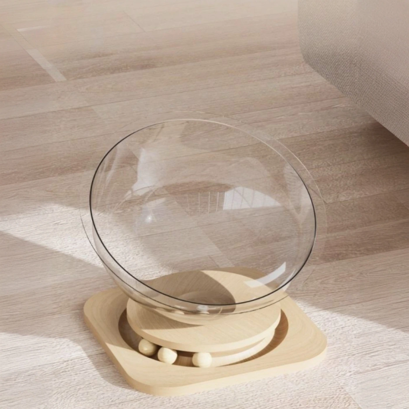 Кошачья кровать в виде космической капсулы картинка