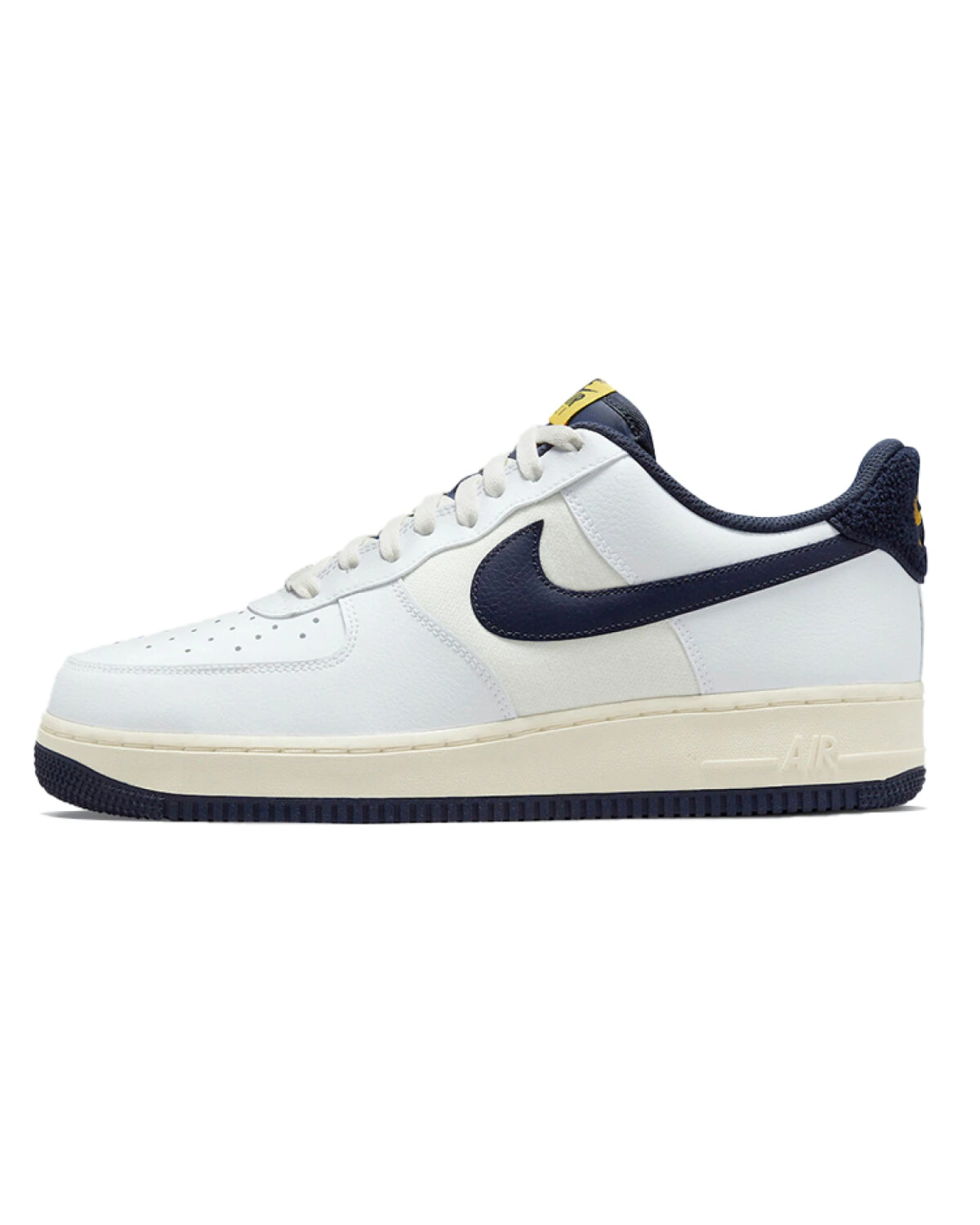 Nike Air Force 1 '07 LV8 мужские кроссовки бело-синие из комбинированного материала картинка