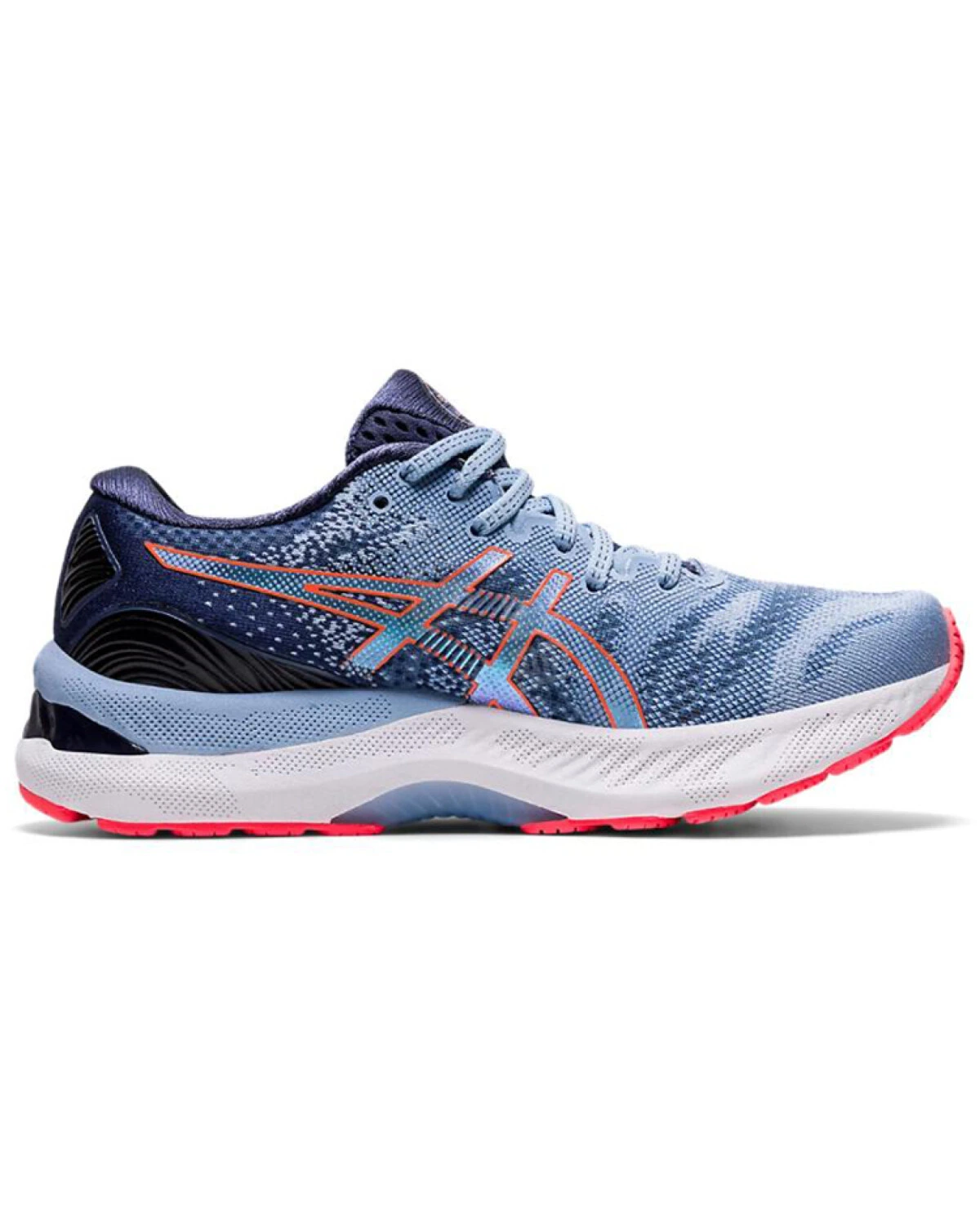 Asics GEL-Nimbus 23 женские кроссовки для бега с амортизацией и вентиляцией голубые картинка