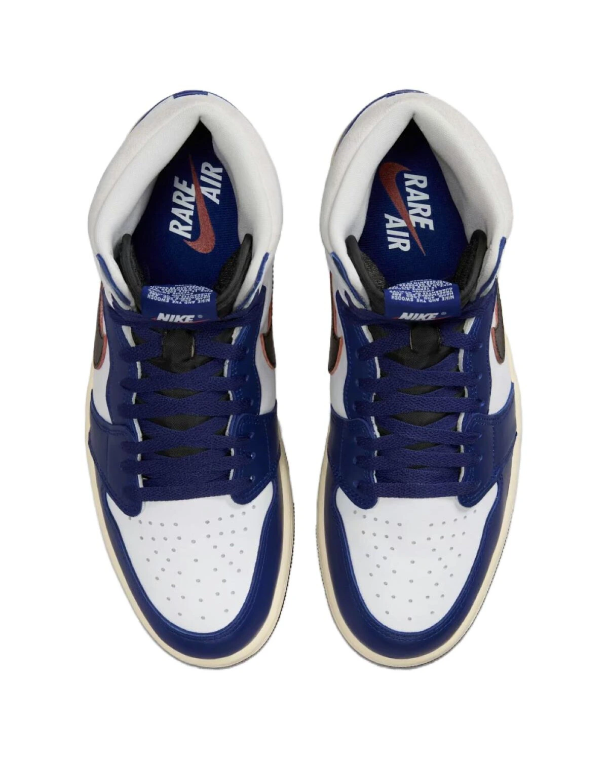 Jordan Air Jordan 1 унисекс кроссовки высокие чёрно-синие картинка