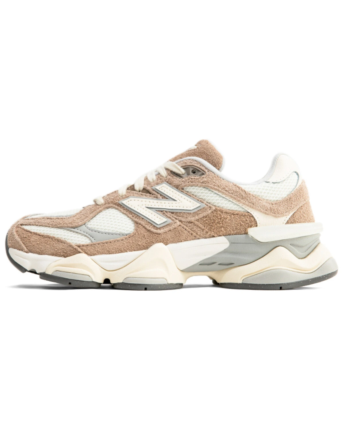 New Balance 9060 унисекс кроссовки бежевые повседневные картинка