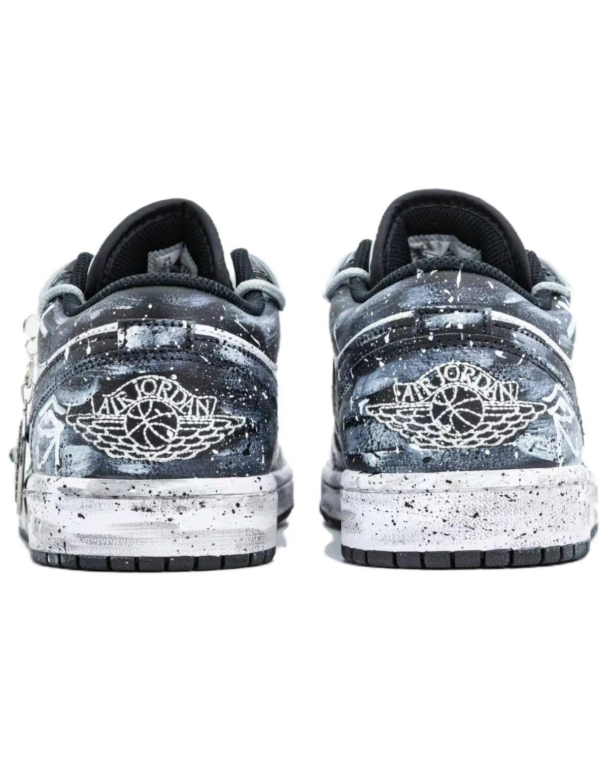 Jordan Air Jordan 1 мужские кроссовки кожаные сине-черные картинка