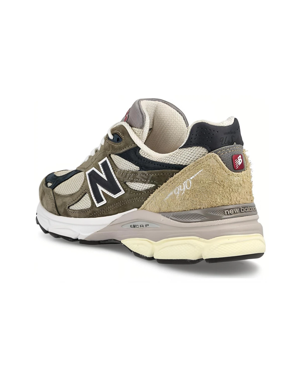 New Balance M990TO3 унисекс кроссовки зеленые коричневые дышащие износостойкие картинка