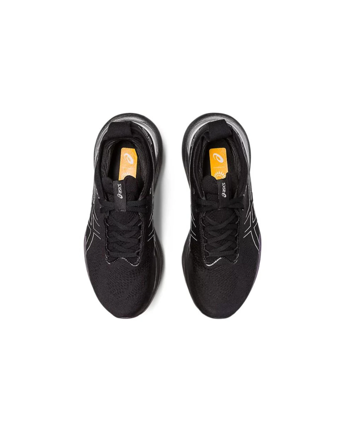 Asics GEL-Nimbus 25 женские спортивные кроссовки черно-синие с амортизацией картинка