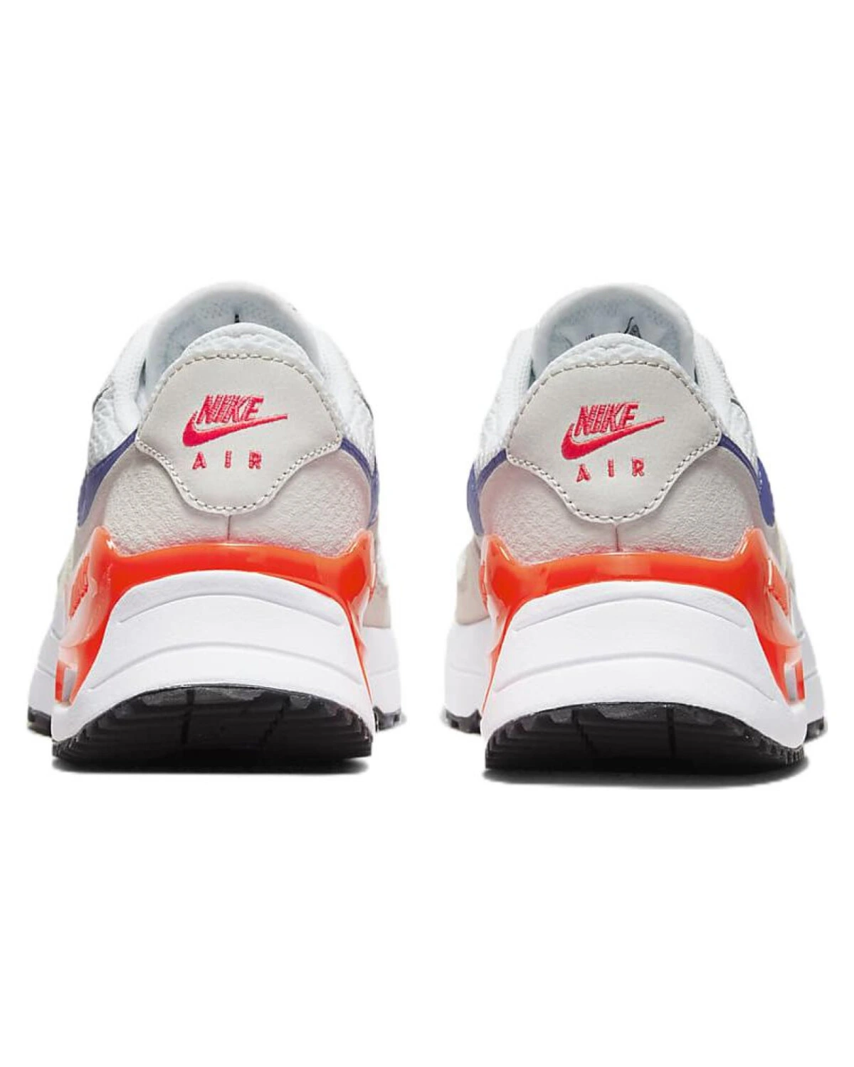 Nike Air Max SYSTM женские повседневные кроссовки с амортизацией бело-оранжевые картинка