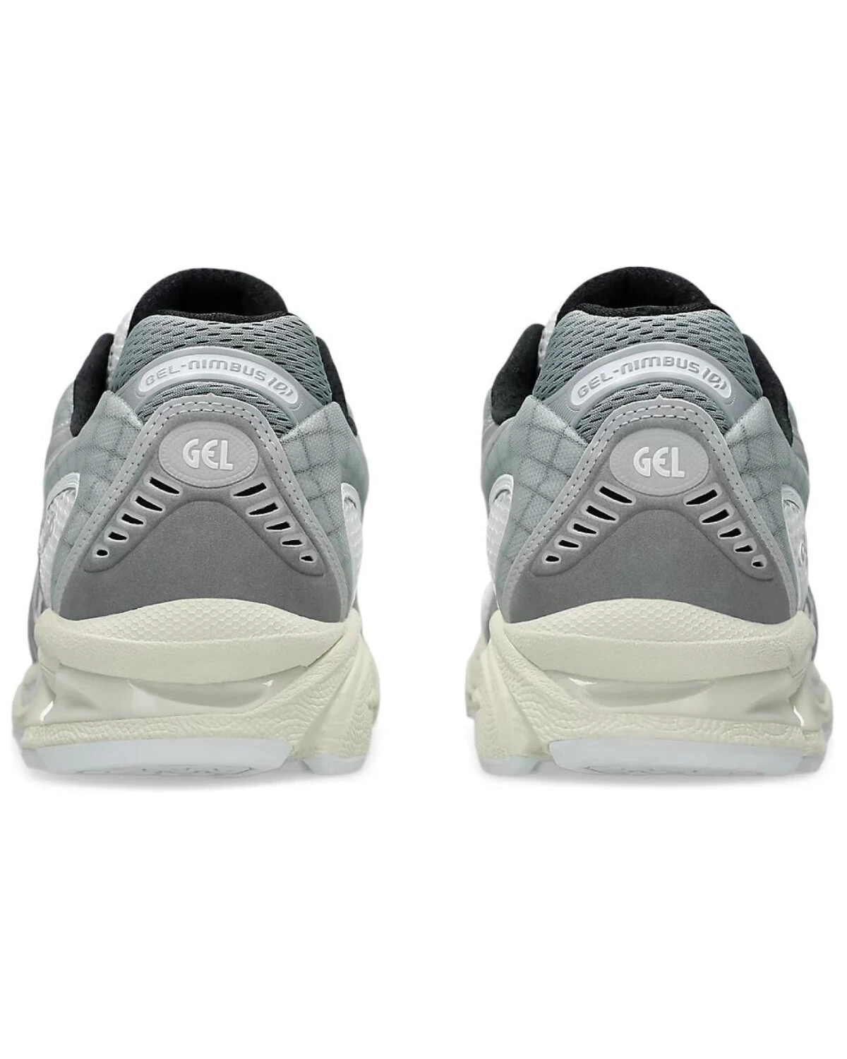 Asics GEL-Nimbus 10.1 White/Sheet Rock мужские и женские кроссовки для бега бело-серебряные картинка