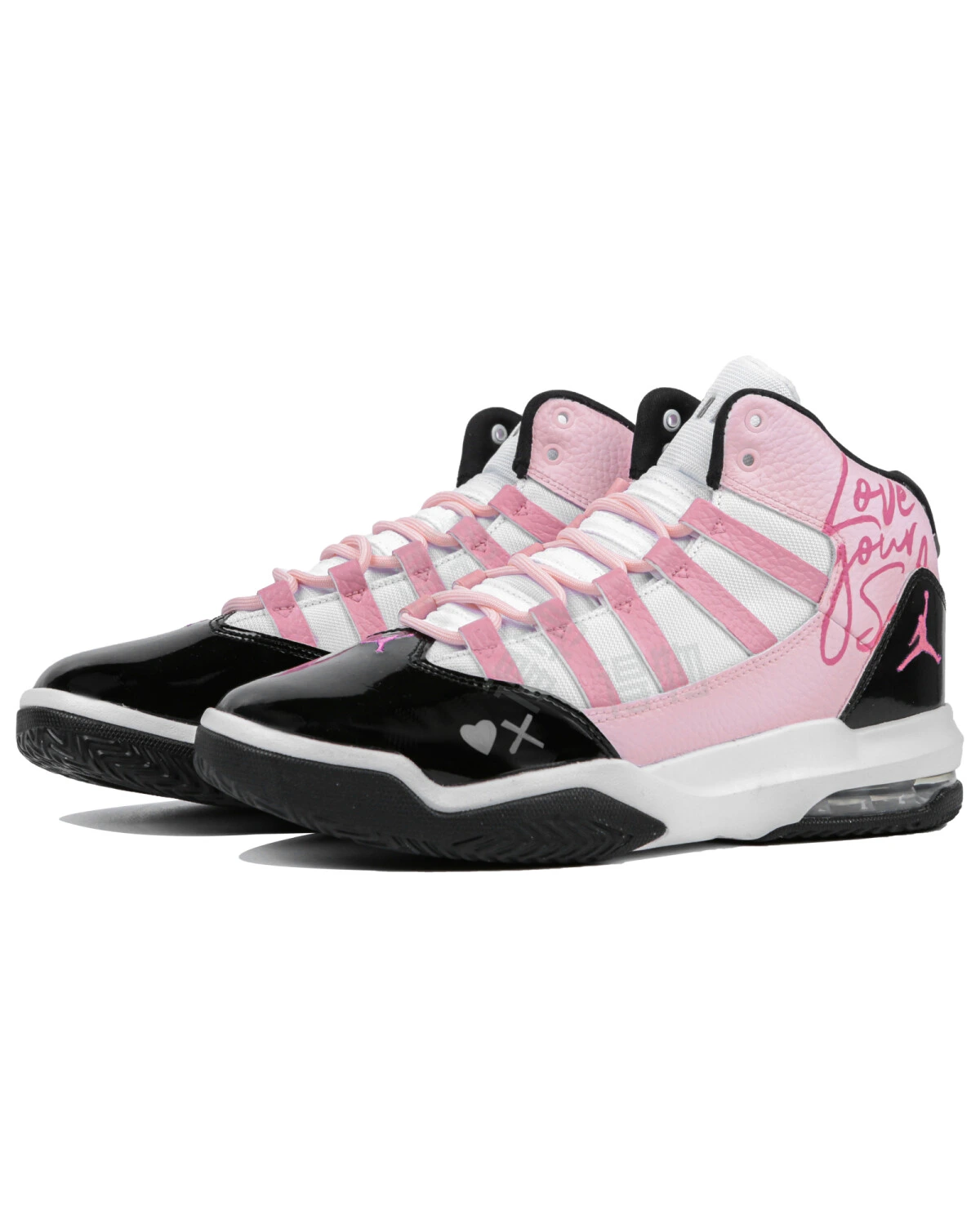 Jordan Max Aura 1 женские кроссовки черно-розовые ретро баскетбольные картинка