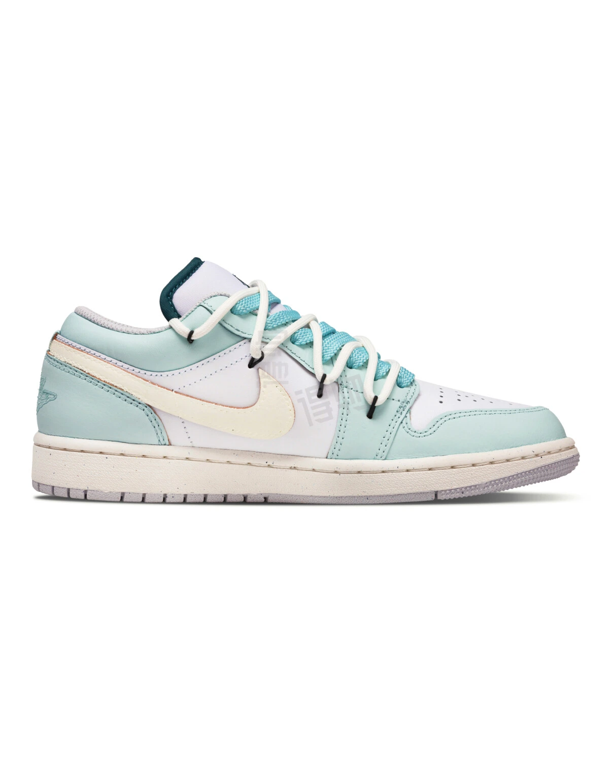 Jordan Air Jordan 1 унисекс кроссовки мята натуральная кожа картинка