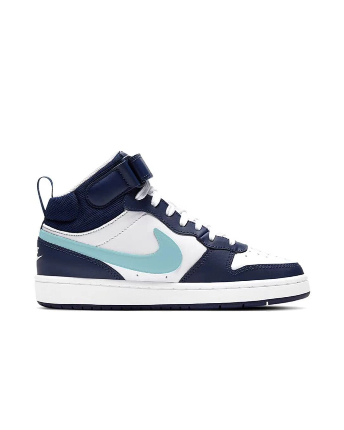 Nike Court Borough детские высокие кроссовки синие картинка