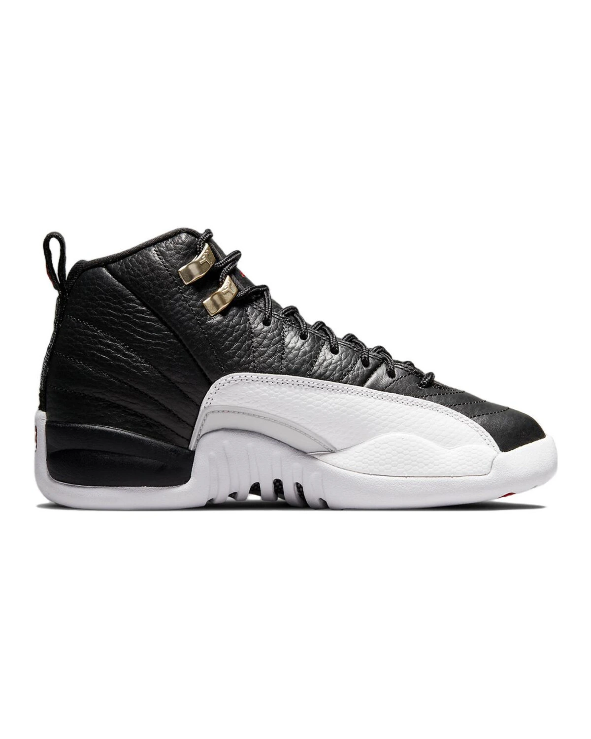 Jordan Air Jordan 12 Playoff детские кроссовки черно-белые высокие картинка