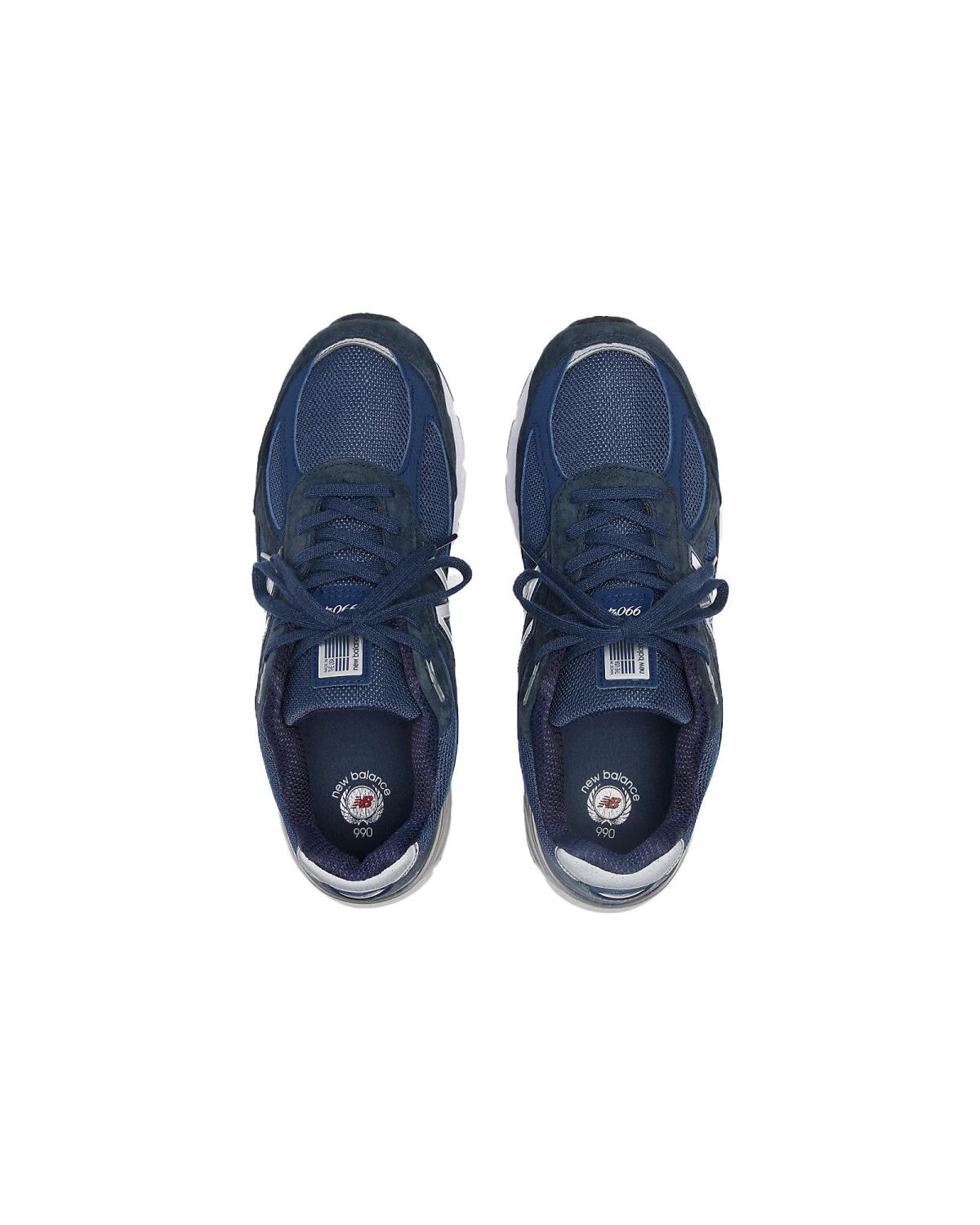 New Balance 990 V4 унисекс кроссовки морской синий картинка