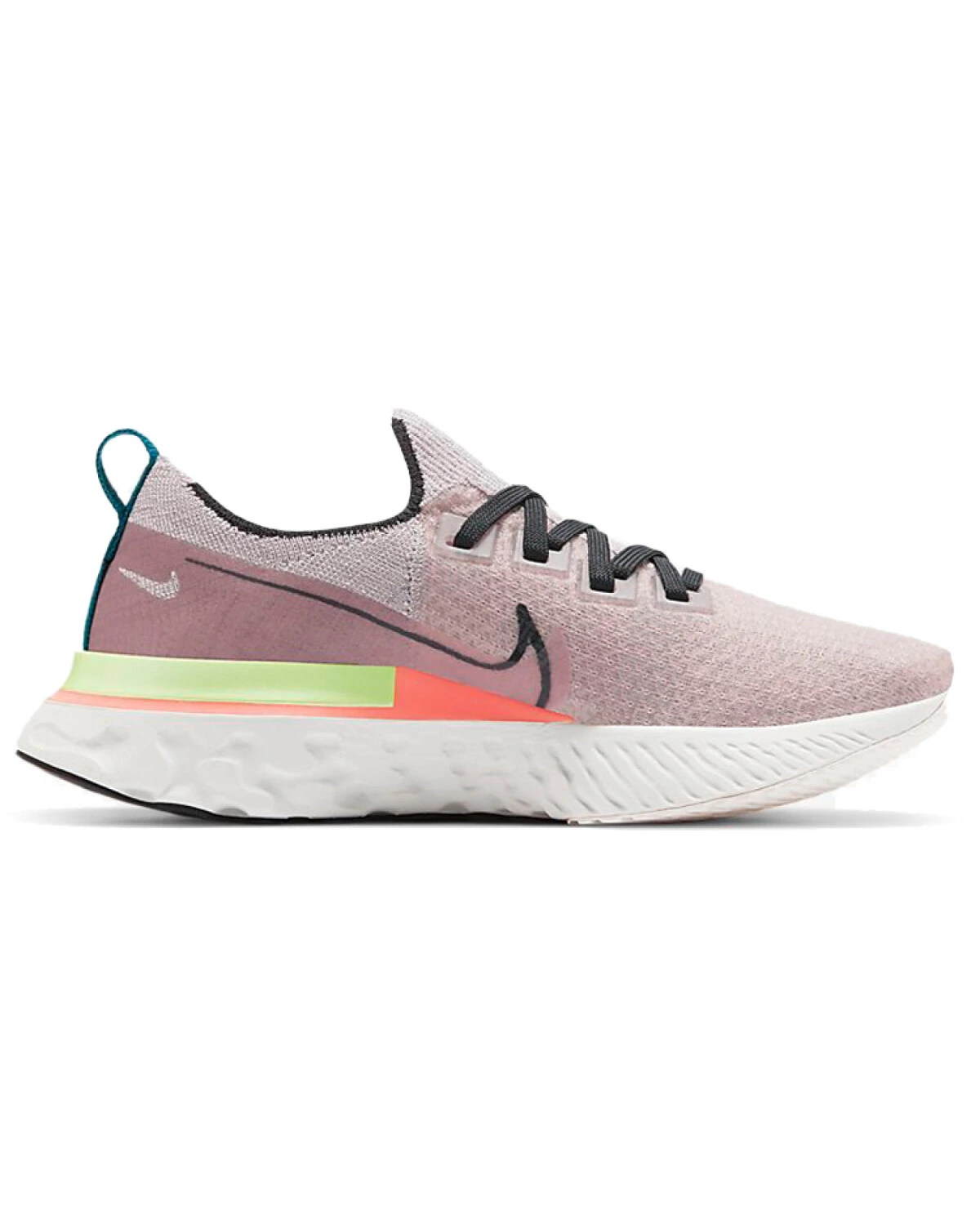 Nike React Infinity Run Flyknit 1 женские кроссовки с амортизацией React Foam светло-розовые картинка
