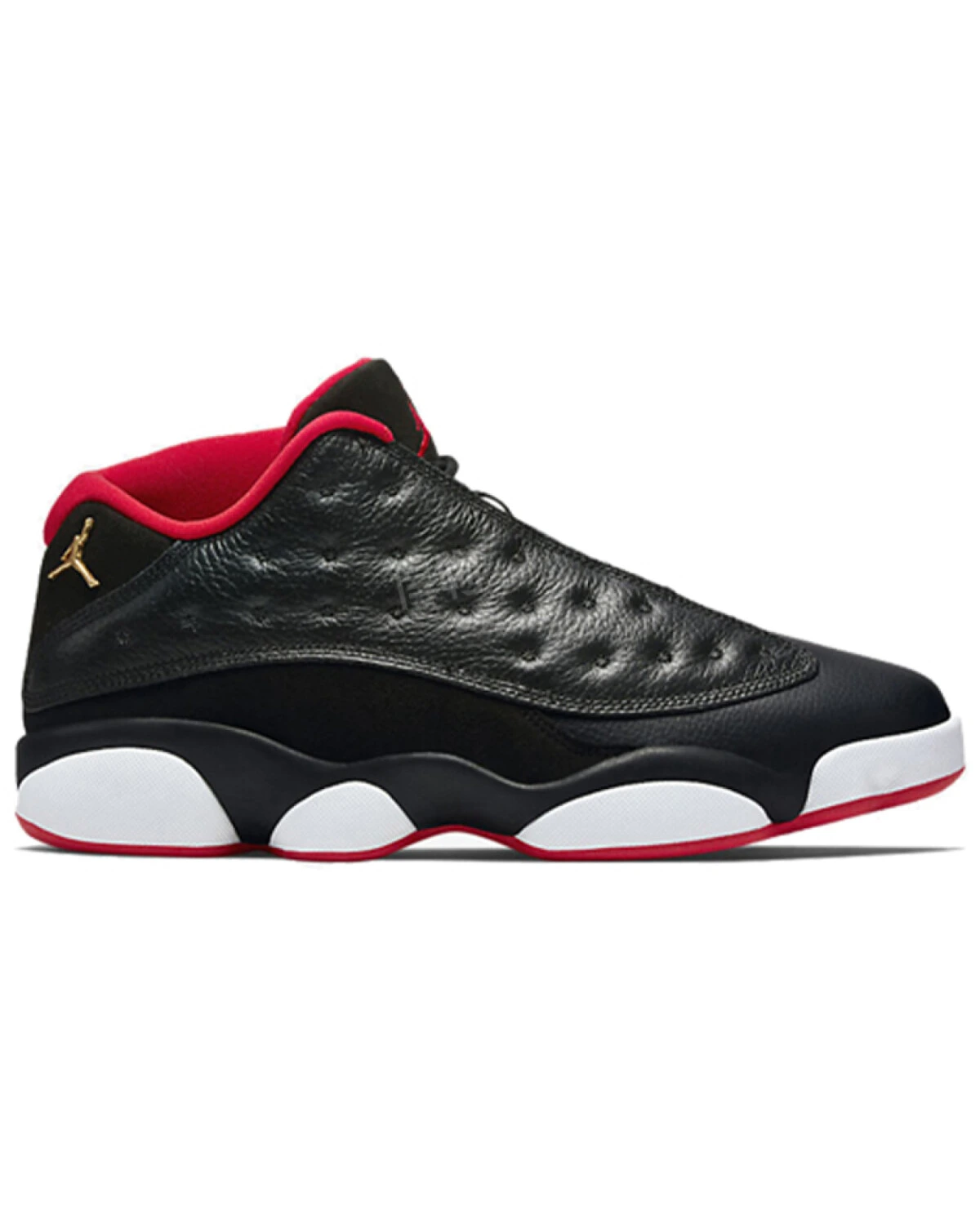 Jordan Air Jordan 13 Retro Low Bred мужские кроссовки черно-красные кожаные картинка