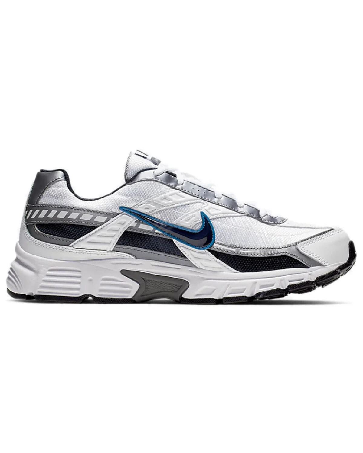 Nike Initiator мужские кроссовки бело-синие с динамической поддержкой и амортизацией картинка