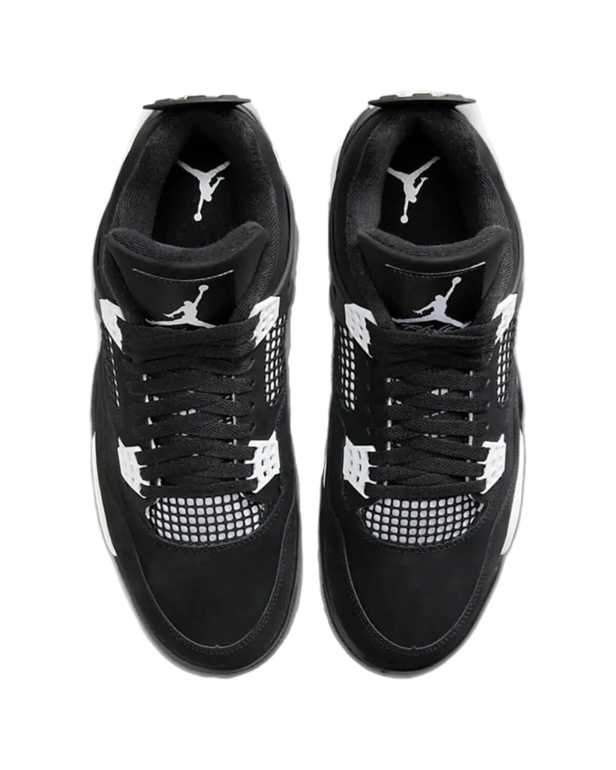 Jordan Air Jordan 4 кроссовки черно-белые Панда из кожи картинка