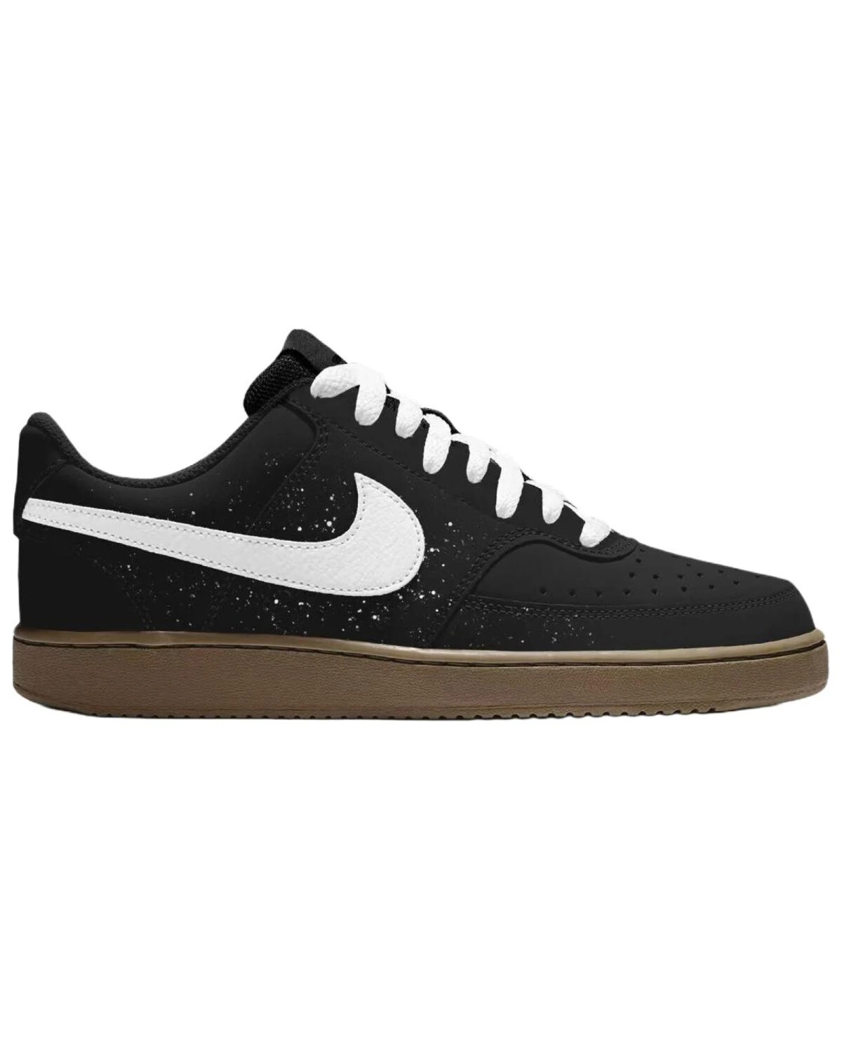 Nike Court Vision 1 мужские кроссовки черно-коричневые повседневные картинка