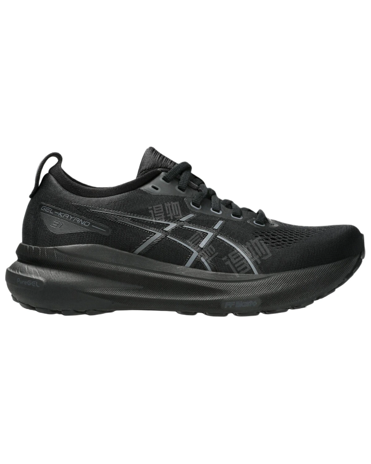 Asics Gel-Kayano 31 женские спортивные кроссовки черные с тканевым верхом и амортизацией картинка