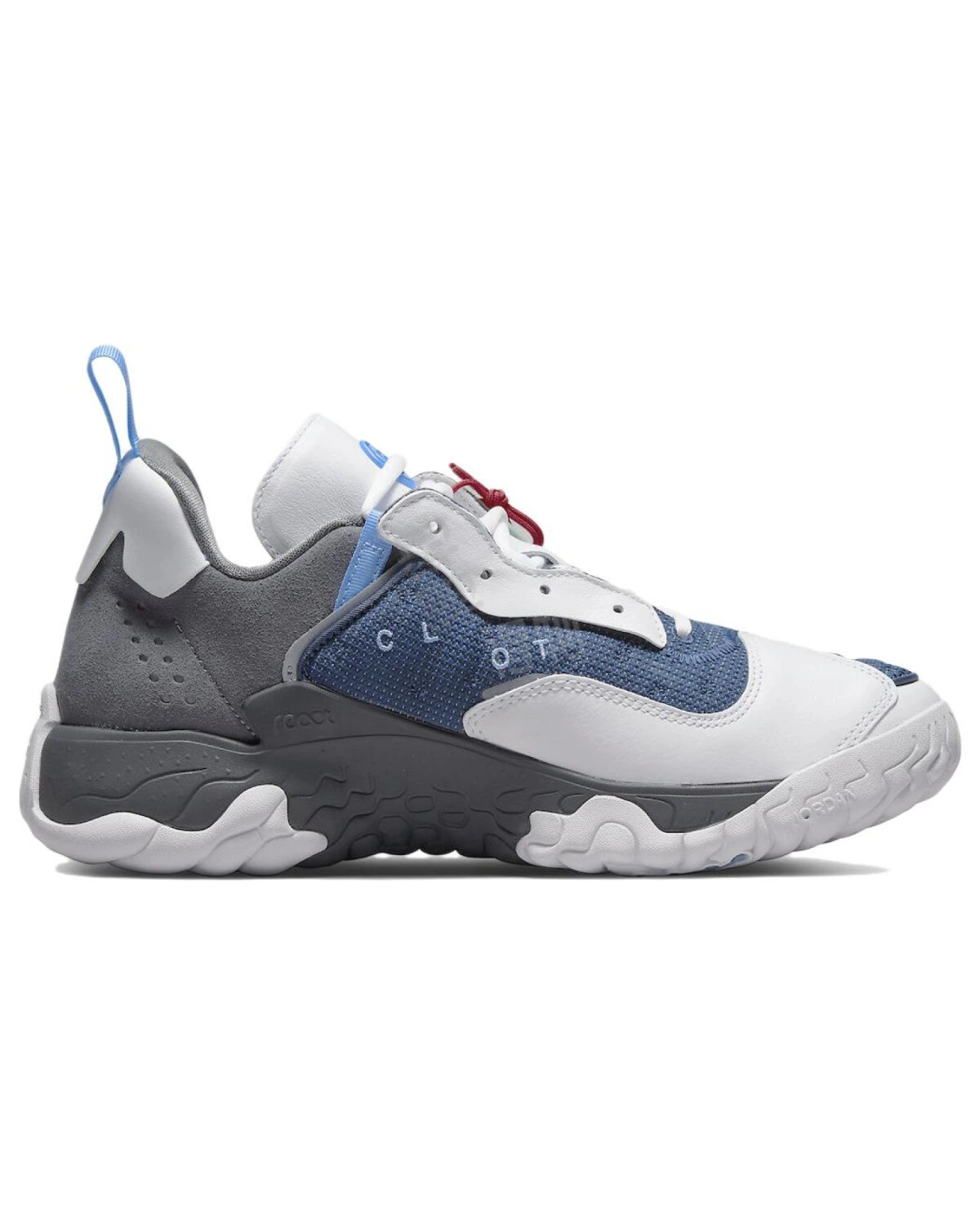 Jordan Delta 2 CLOT x Flint Унисекс повседневные кроссовки  бело-синие картинка