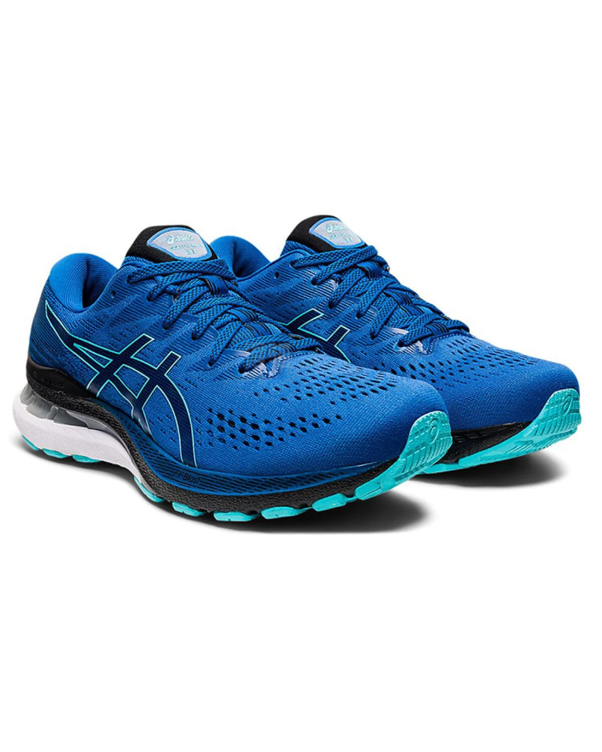 Asics Gel-Kayano 28 мужские кроссовки для бега сине-чёрные картинка