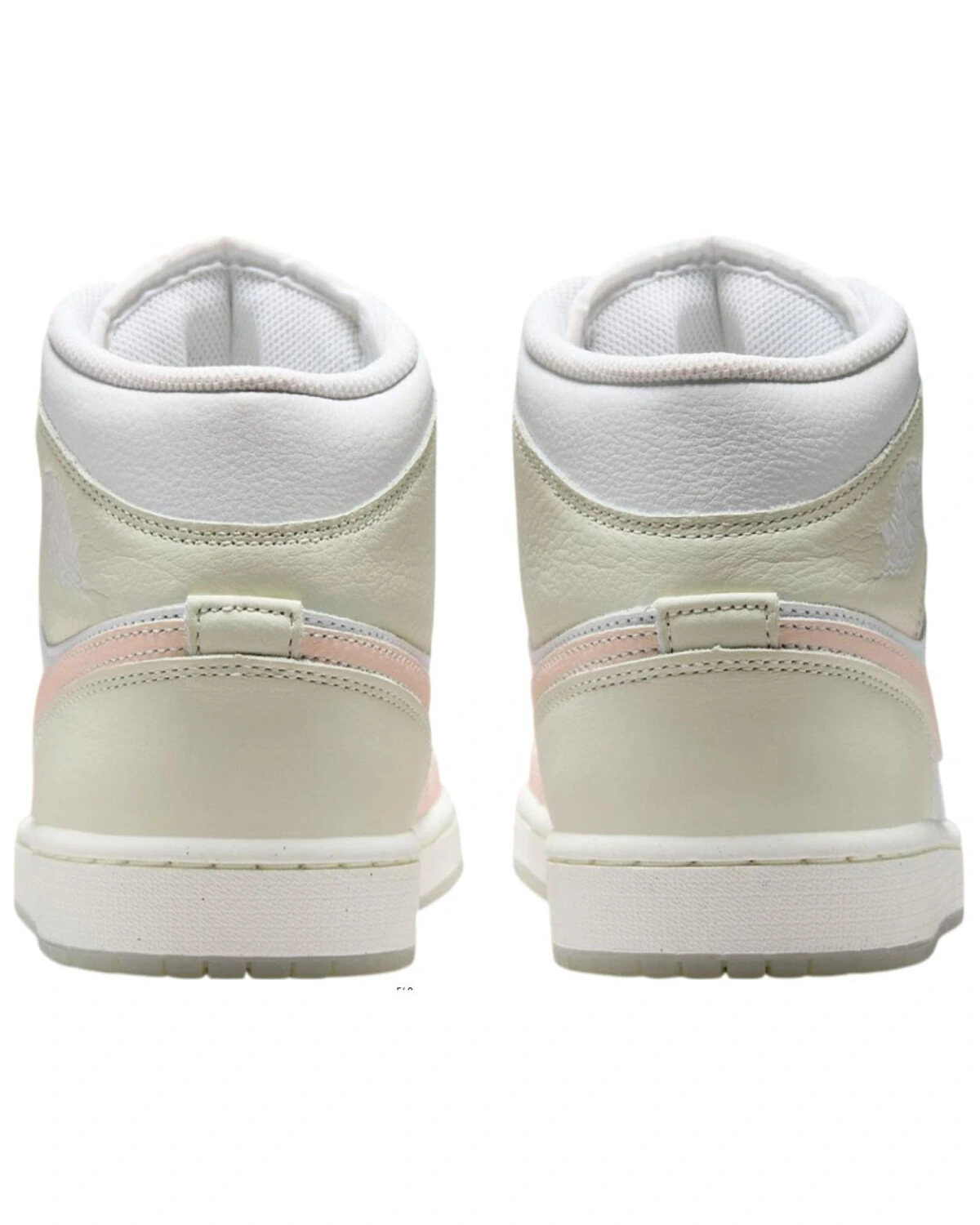 Jordan Air Jordan 1 Mid унисекс кроссовки бело-розовые антискользящие картинка