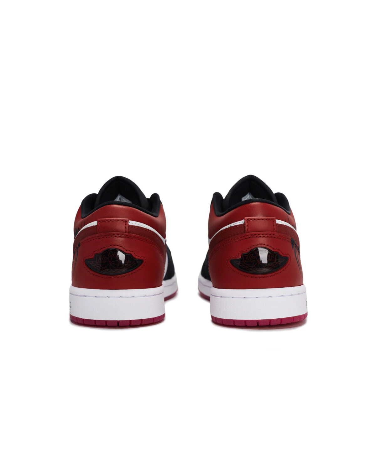 Jordan Air Jordan 1 мужские и женские кроссовки черно-белые с красным ретро картинка