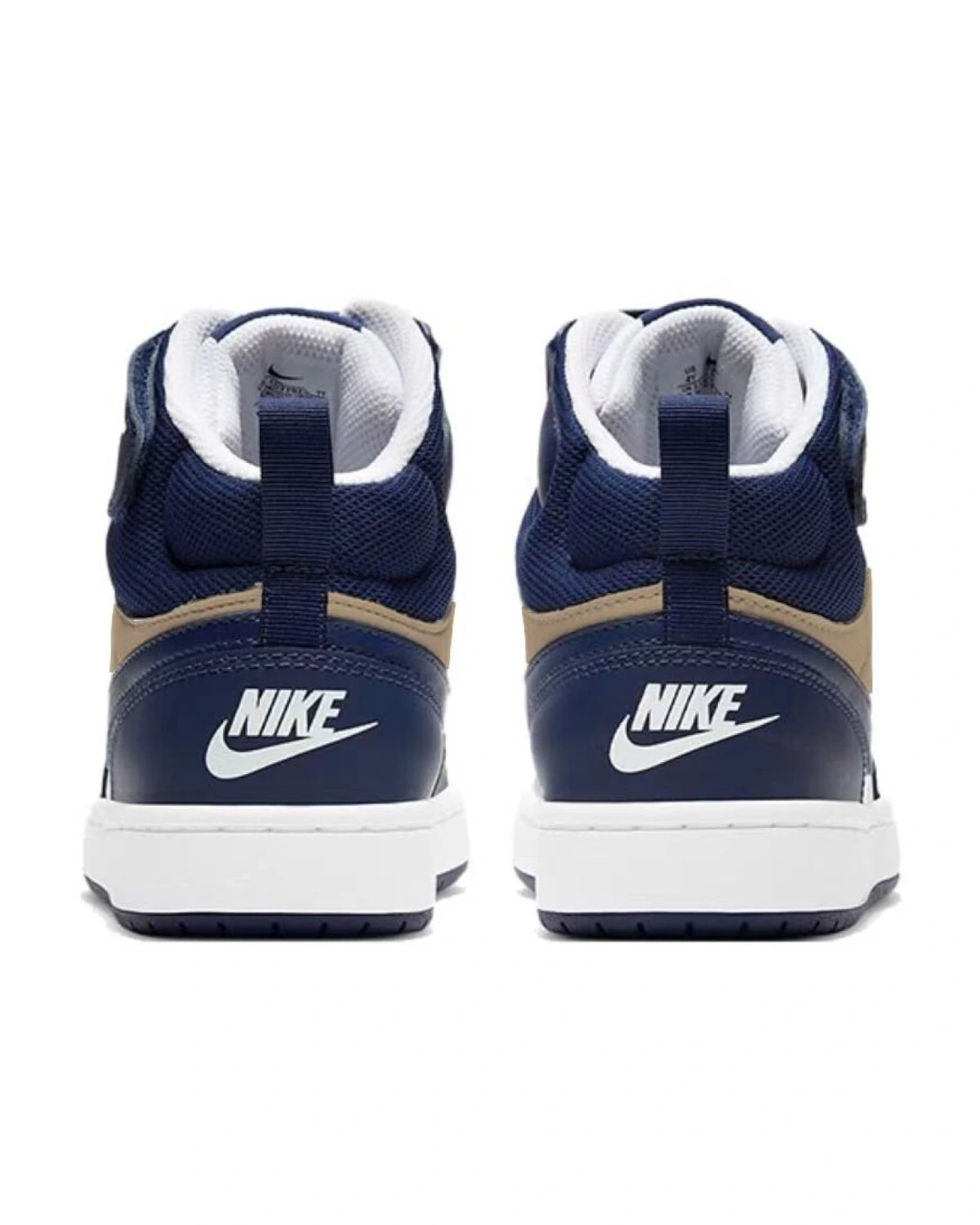 Nike Court Borough детские кроссовки из искусственной кожи синего цвета картинка