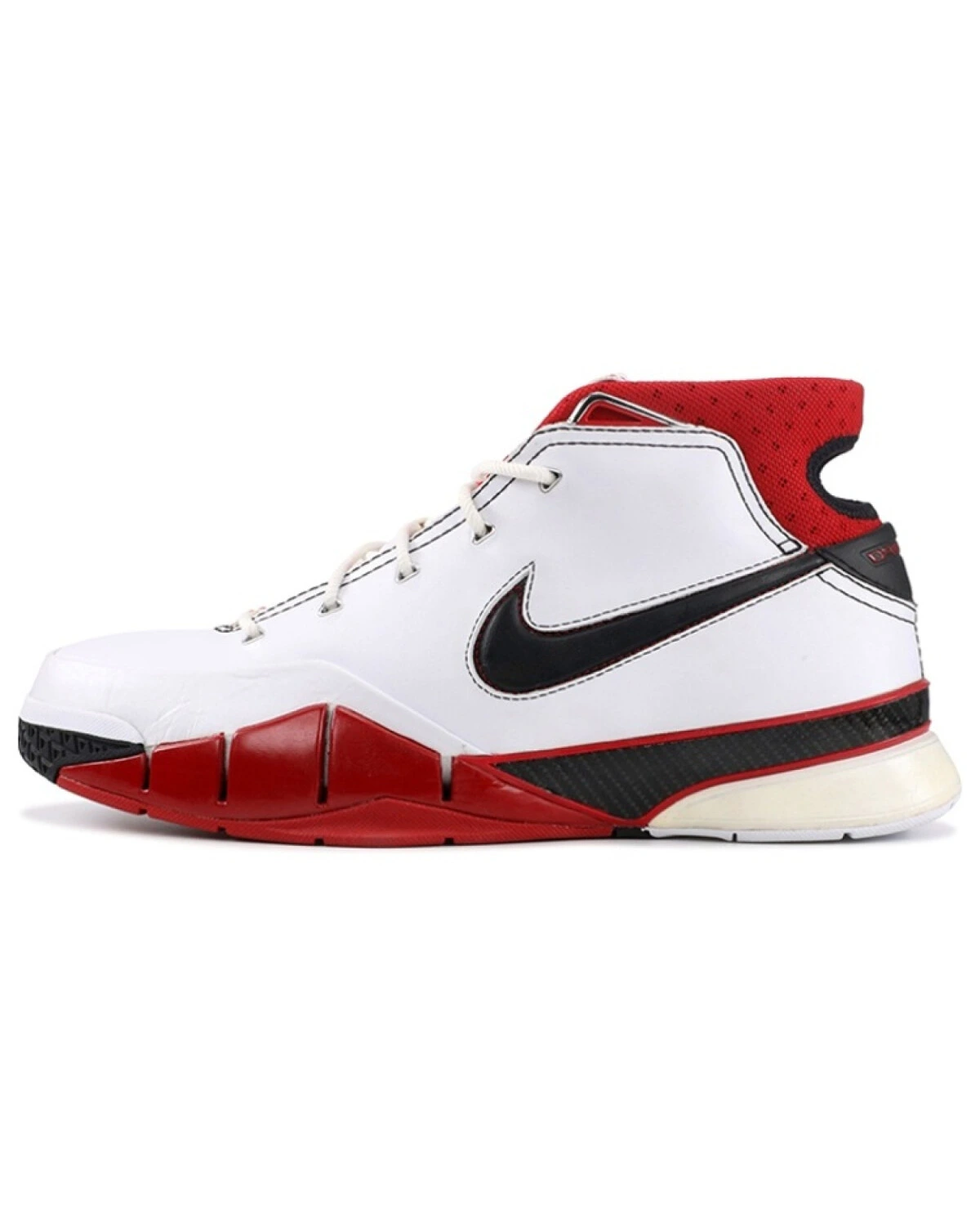 Nike Zoom Kobe 1 2006 All-Star мужские спортивные кроссовки бело-красные анти-скользящие картинка