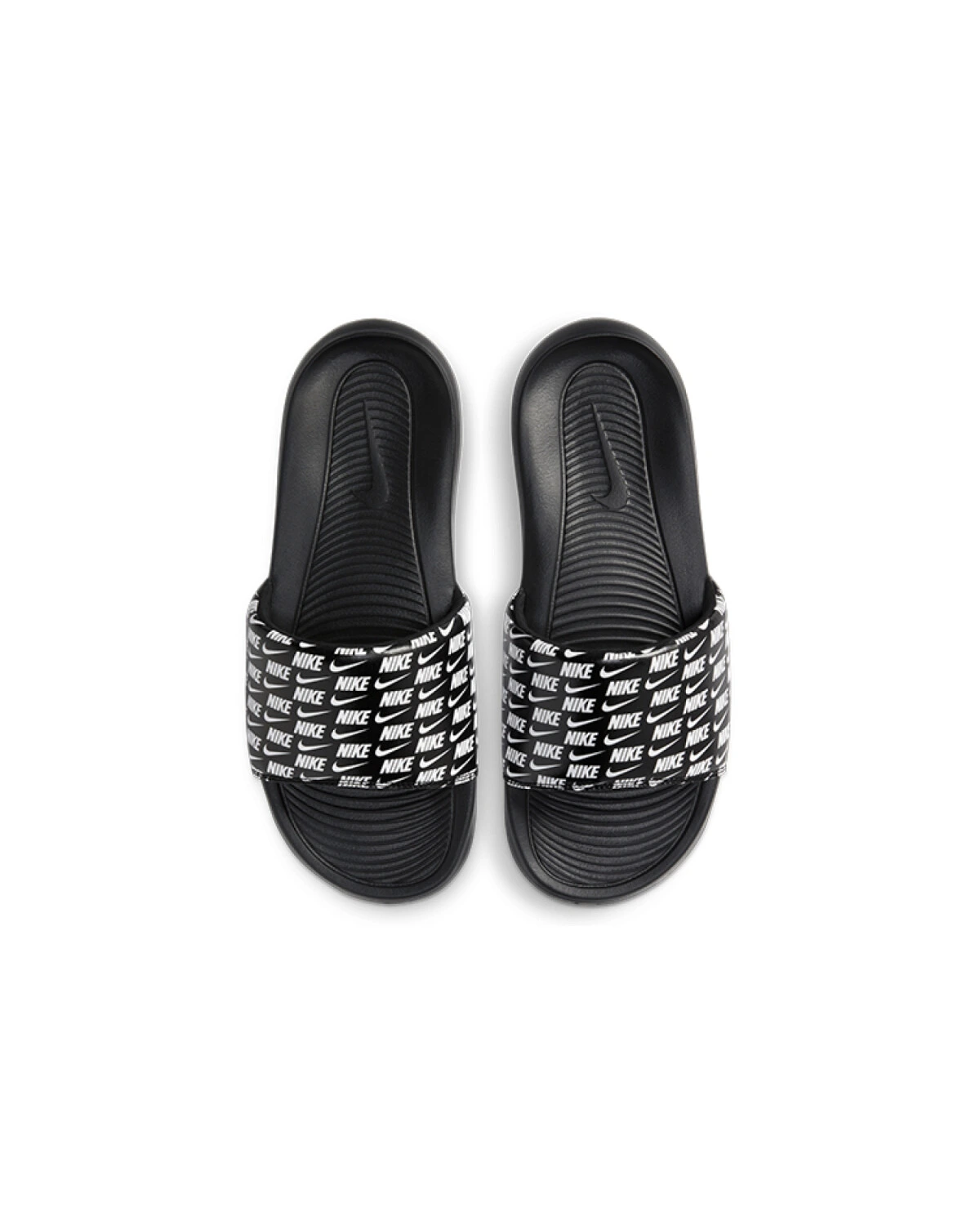 Nike VICTORI ONE SLIDE унисекс слайдеры чёрные с принтом логотипа картинка