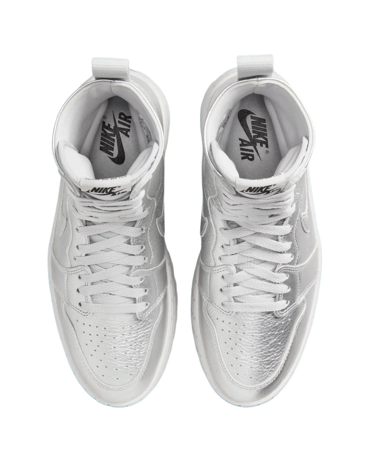 Jordan Air Jordan 1 Brooklyn женские ботинки серебристые на шнуровке картинка