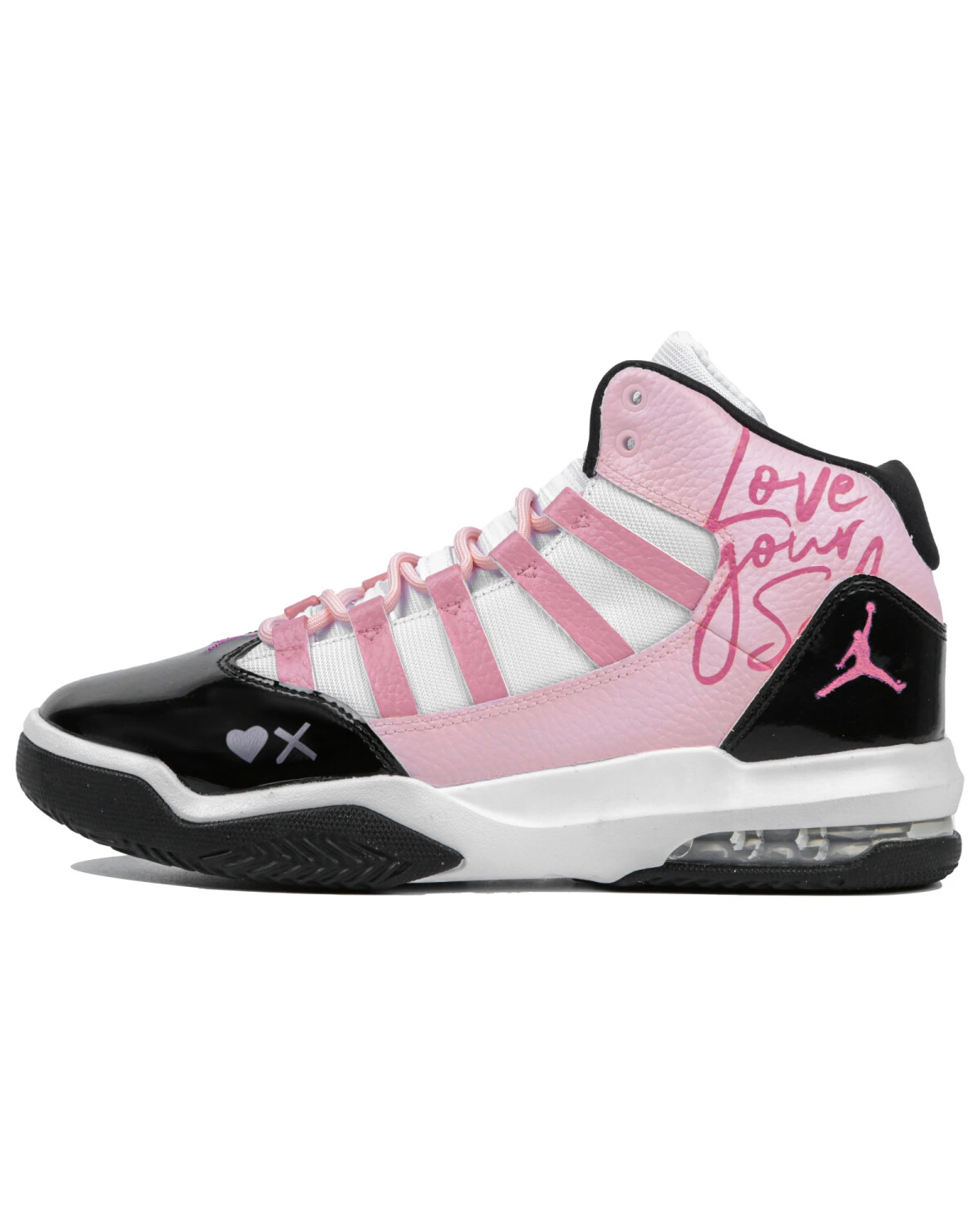 Jordan Max Aura 1 женские кроссовки черно-розовые ретро баскетбольные картинка