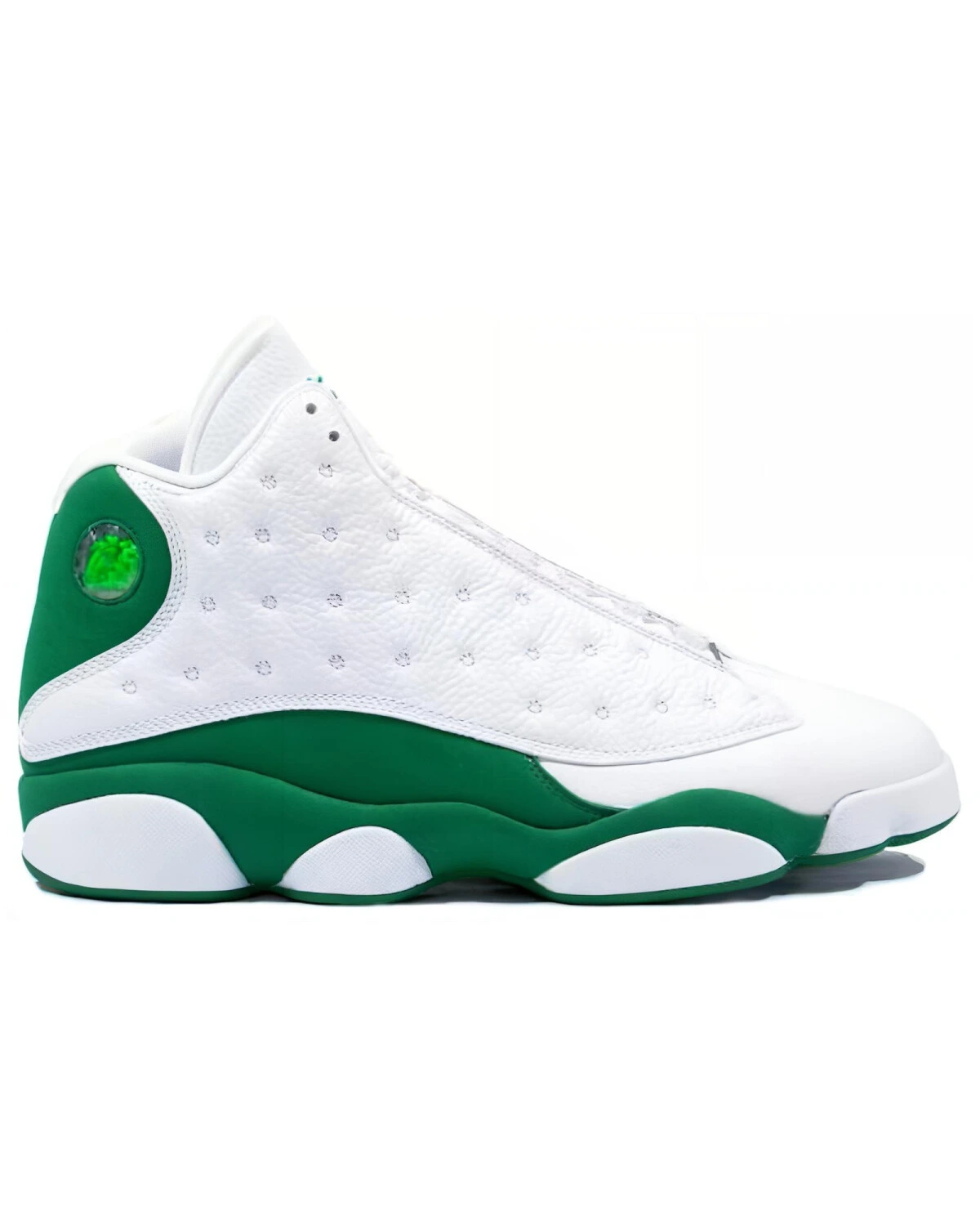 Jordan Air Jordan 13 Retro мужские кроссовки белые с зеленым картинка
