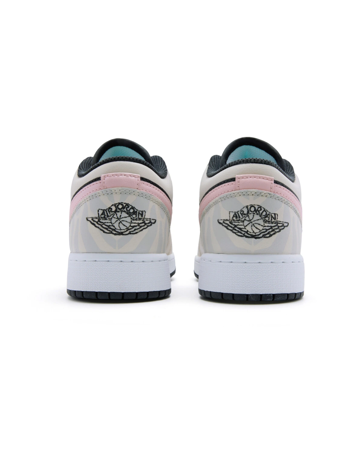 Jordan Air Jordan 1 Low мужские кроссовки черно-розово-желтые с амортизацией картинка