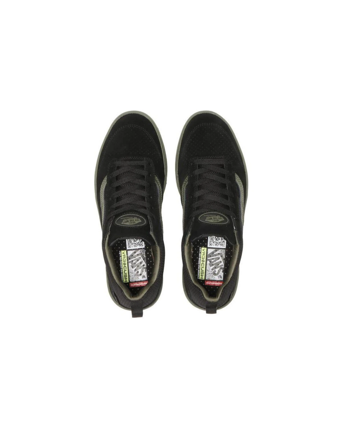 Vans Zahba мужские и женские кеды черно-зеленые картинка