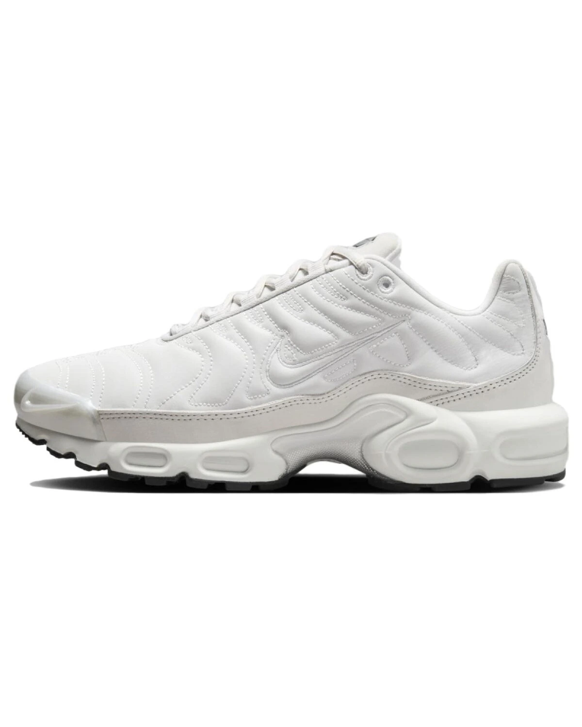 Nike Air Max Plus унисекс кроссовки белые с серыми вставками картинка