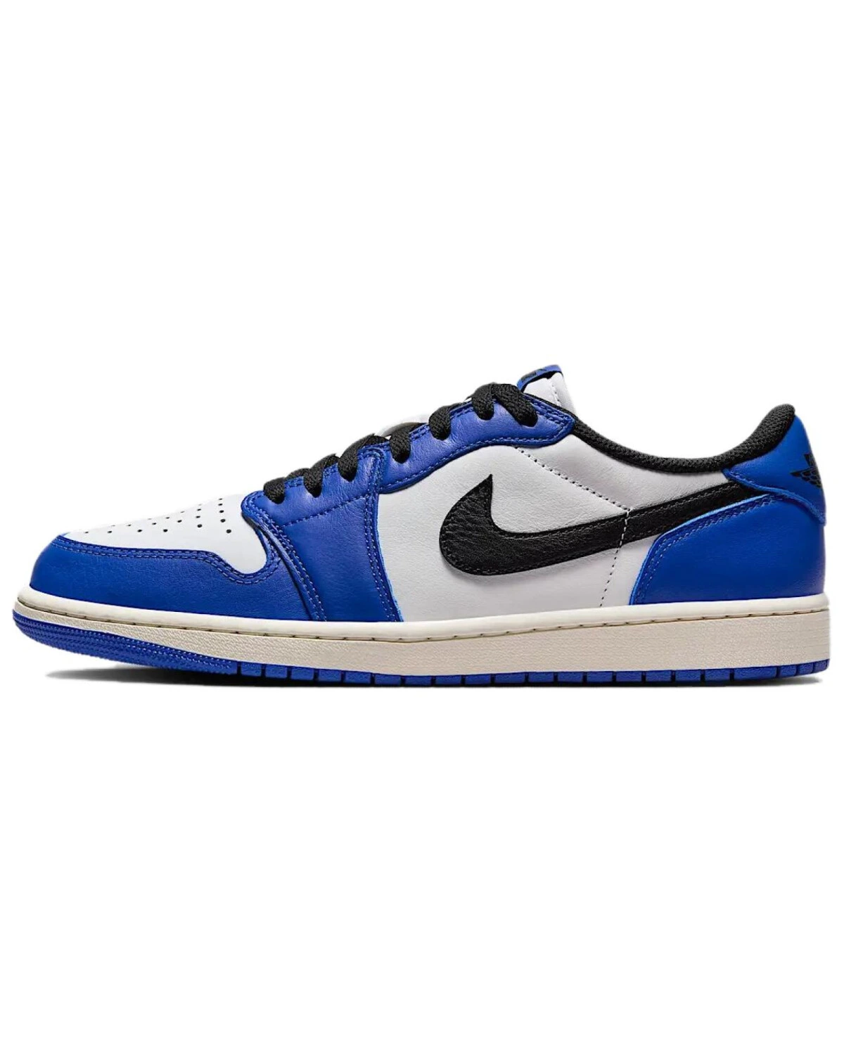 Jordan Air Jordan 1 Low Top кроссовки сине-белые с черным картинка