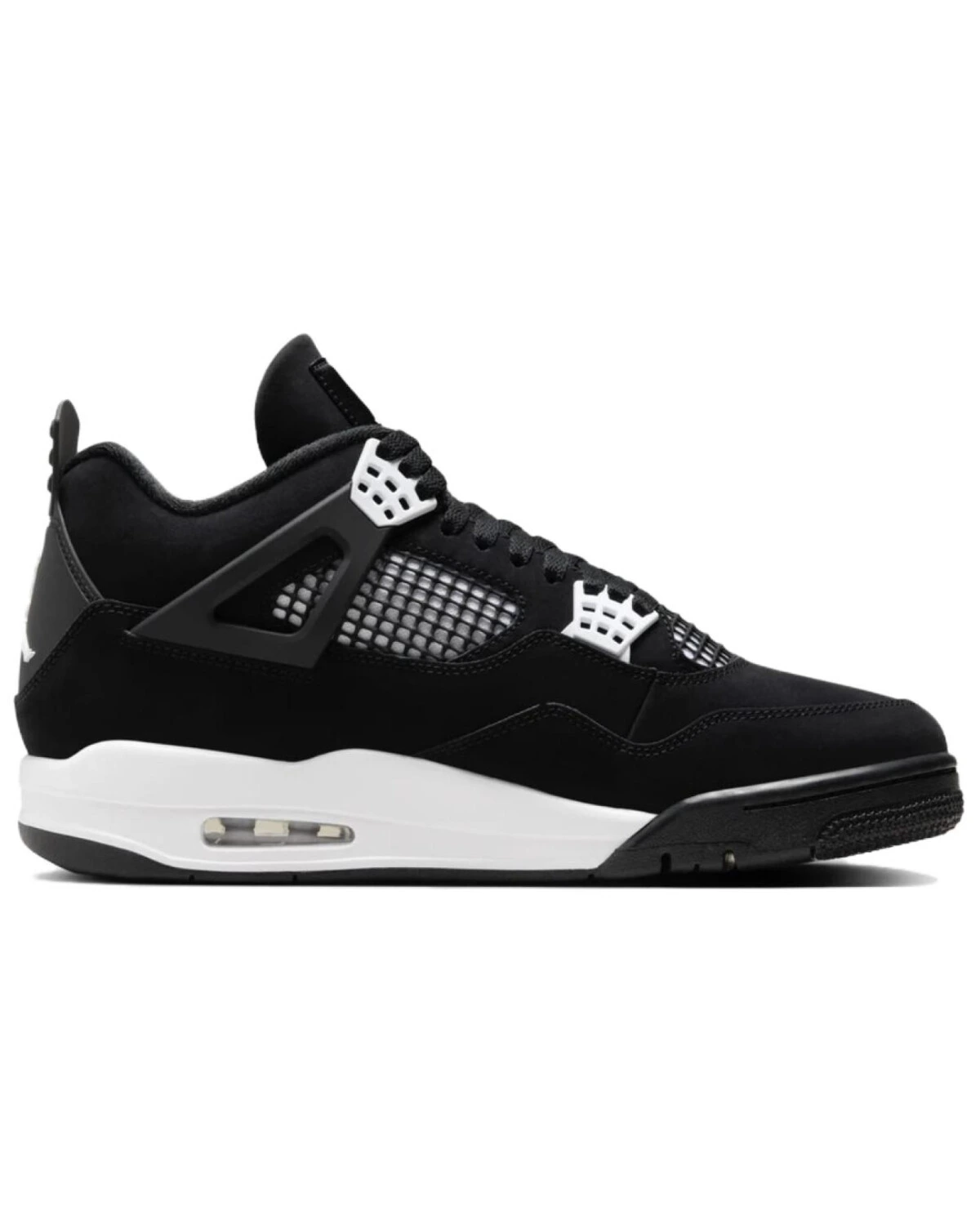 Jordan Air Jordan 4 кроссовки черно-белые Панда из кожи картинка