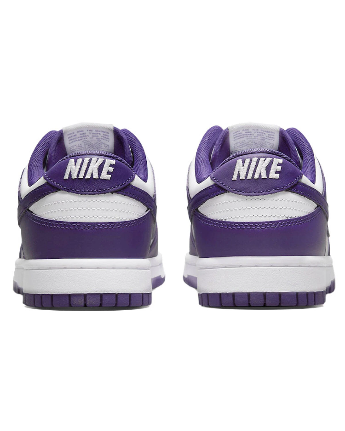Nike Dunk Retro "Court Purple" мужские кеды бело-фиолетовые кожаные картинка