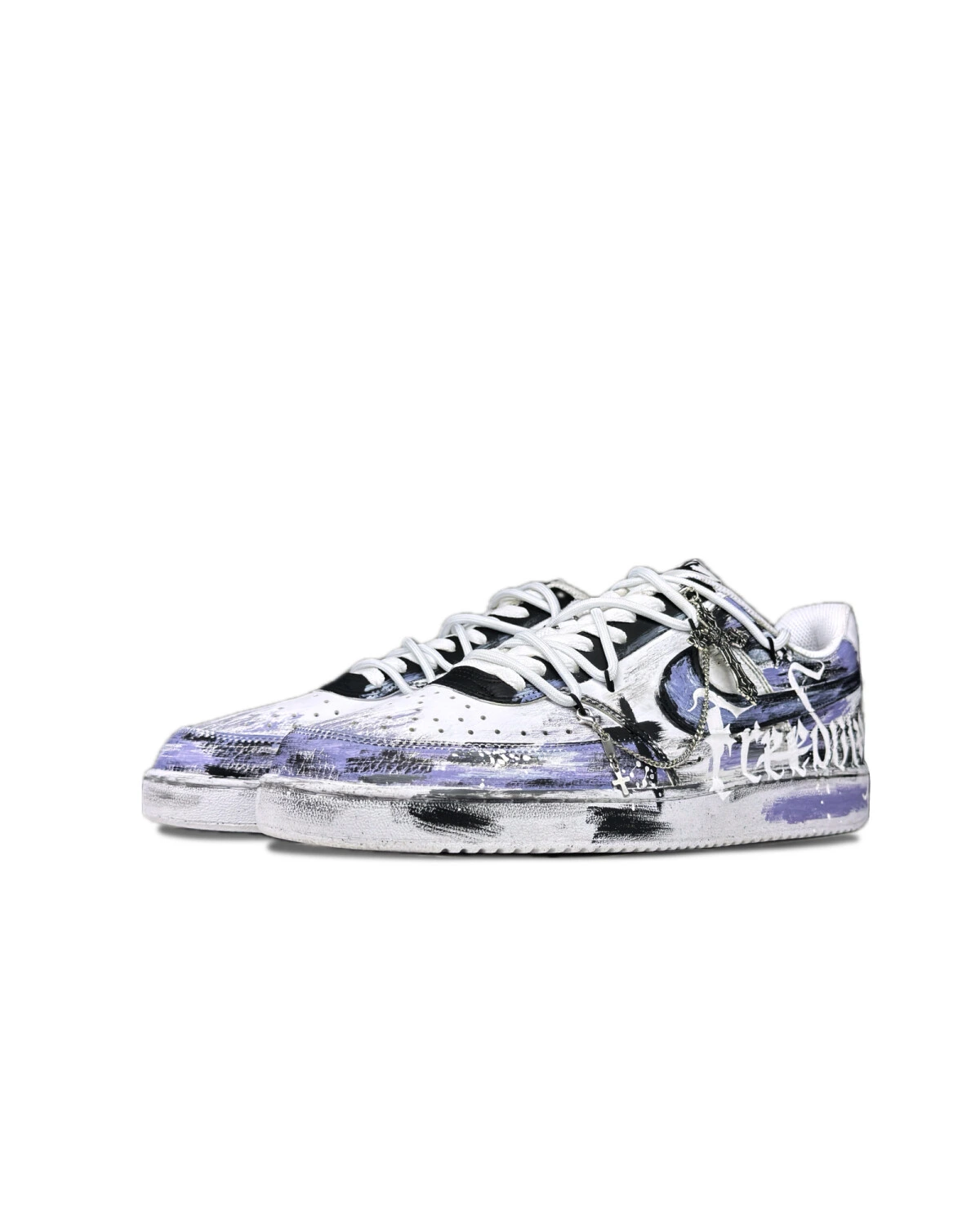 Nike Court Vision 1 Low мужские кроссовки готический стиль фиолетовые картинка