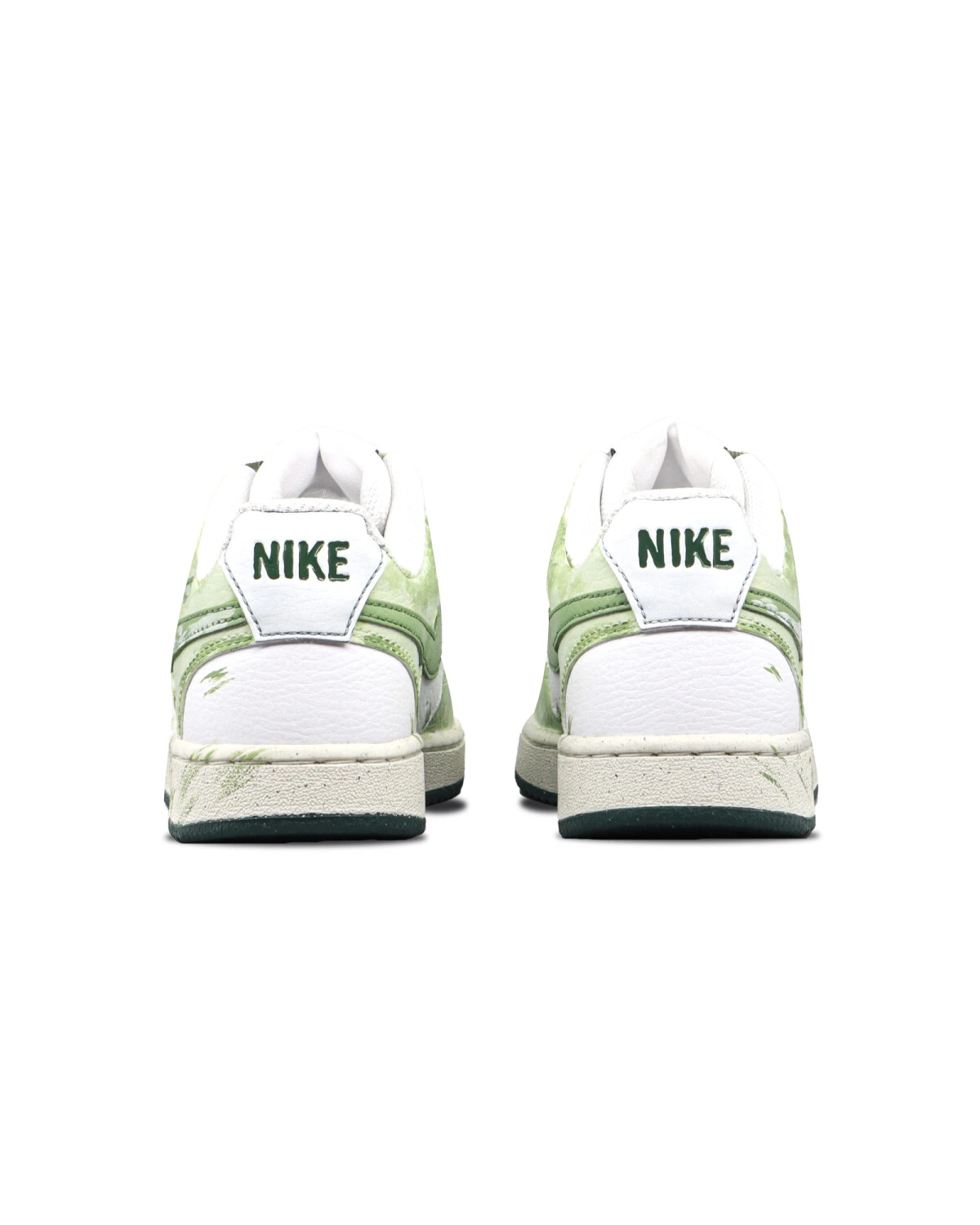 Nike Court Vision Hand-Painted Унисекс Кроссовки зеленые картинка