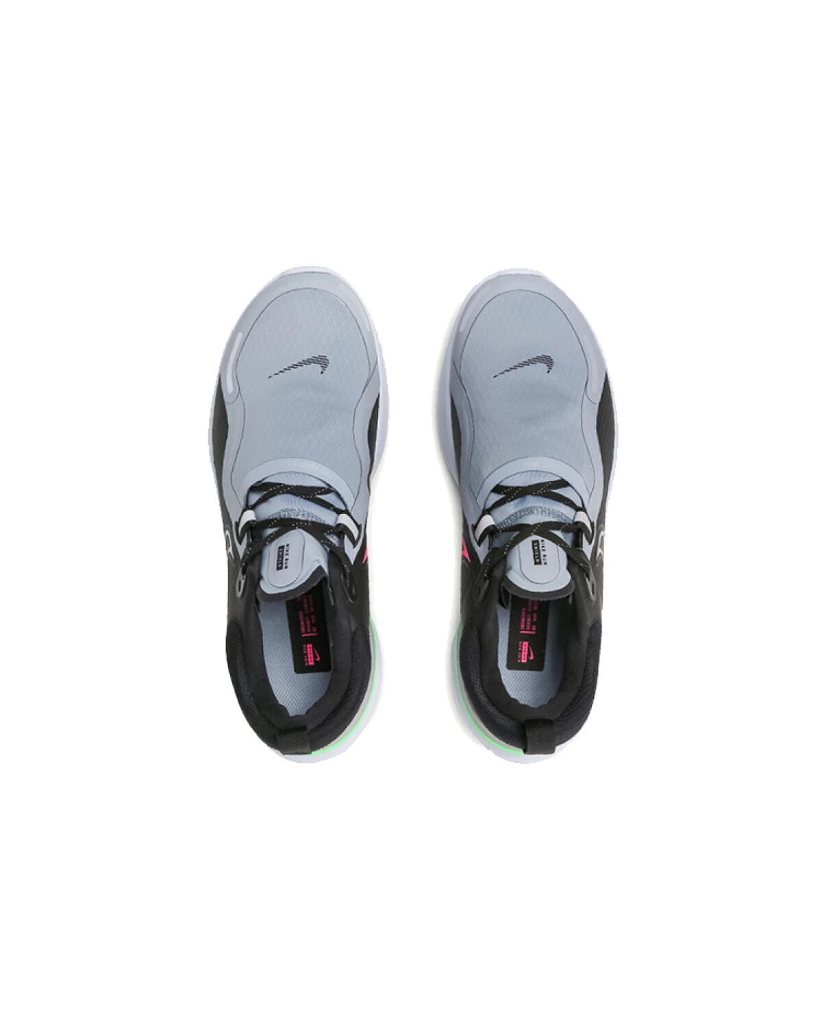 Nike React Miler 1 Shield мужские спортивные кроссовки серо-черно-зеленые с амортизацией React Foam картинка