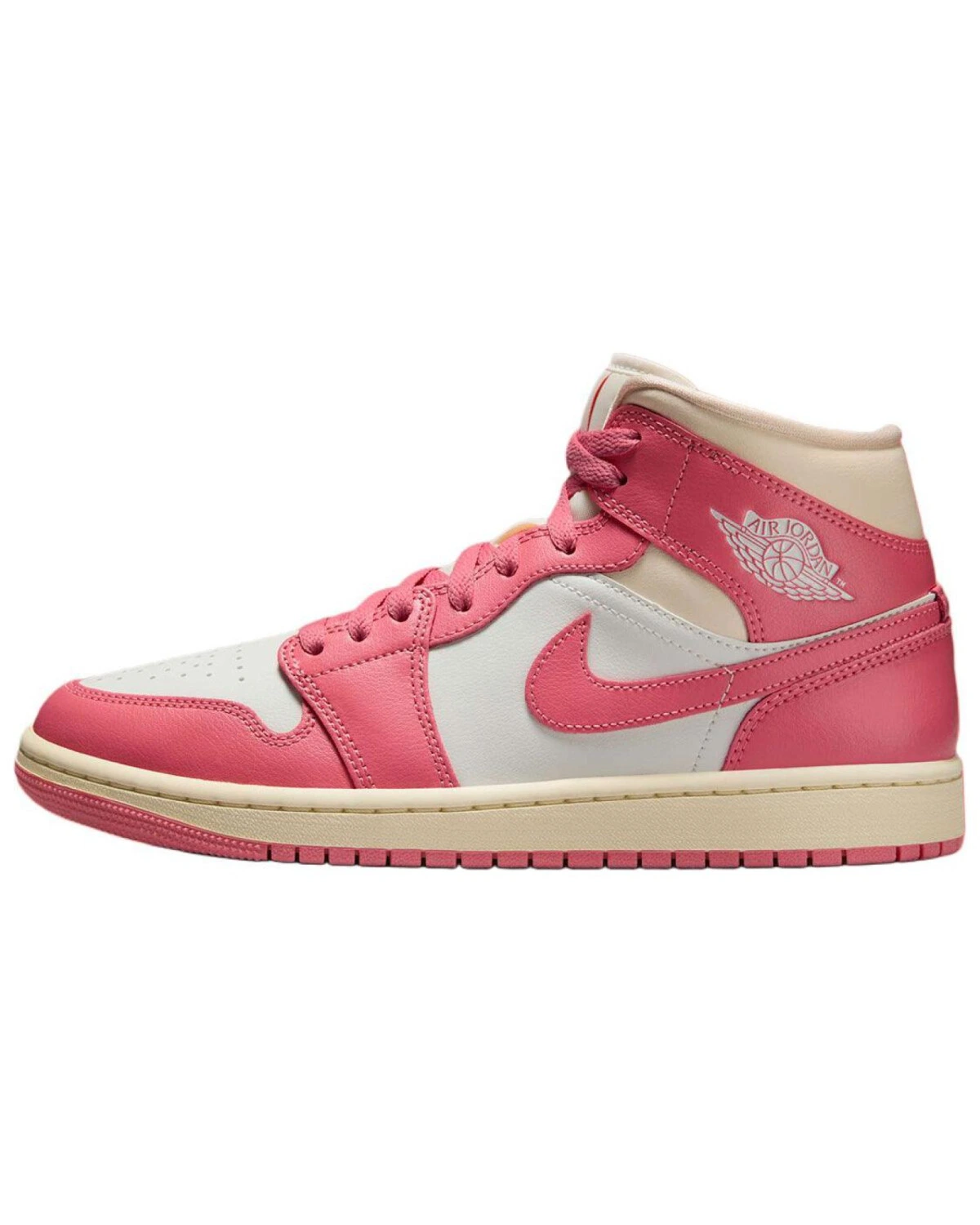 Jordan Air Jordan 1 Mid 'Guava Ice' женские кроссовки розово-белые ретро баскетбольные картинка
