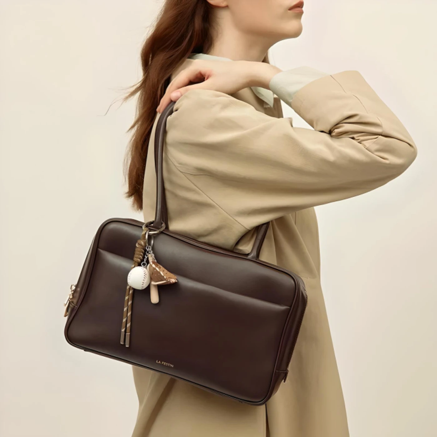 Прямоугольная женская сумка LA FESTIN (Каштановый Коричневый) картинка