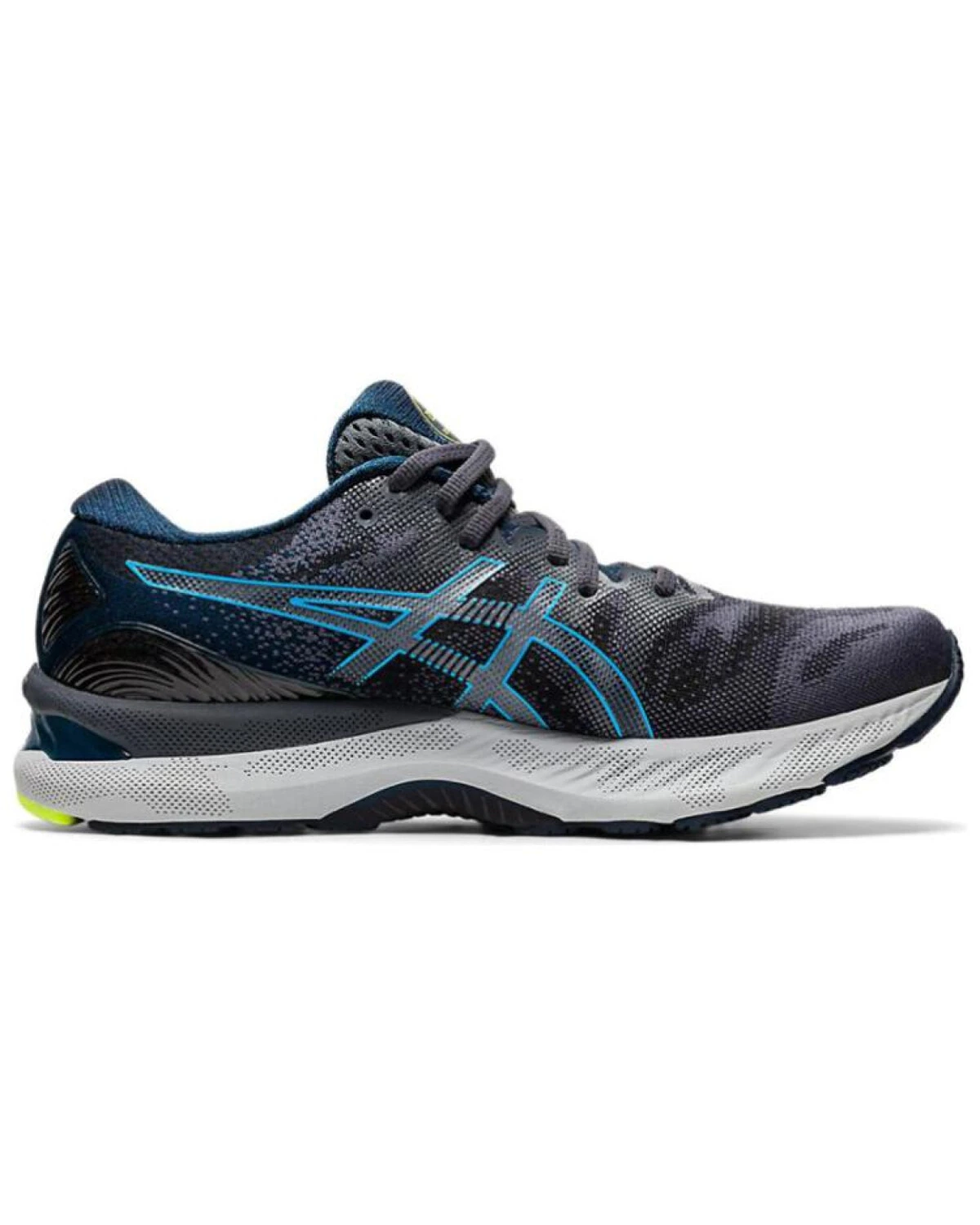 Asics GEL-Nimbus 23 мужские кроссовки для бега серо-голубые с амортизацией картинка