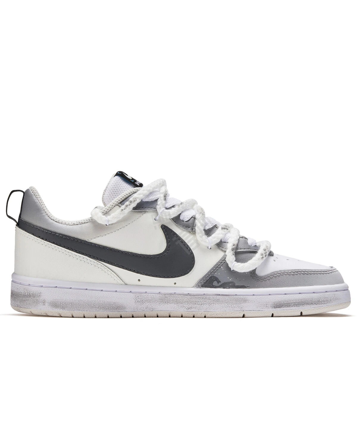 Nike Court Borough 2 Marine Storm женские кроссовки серые с амортизацией картинка