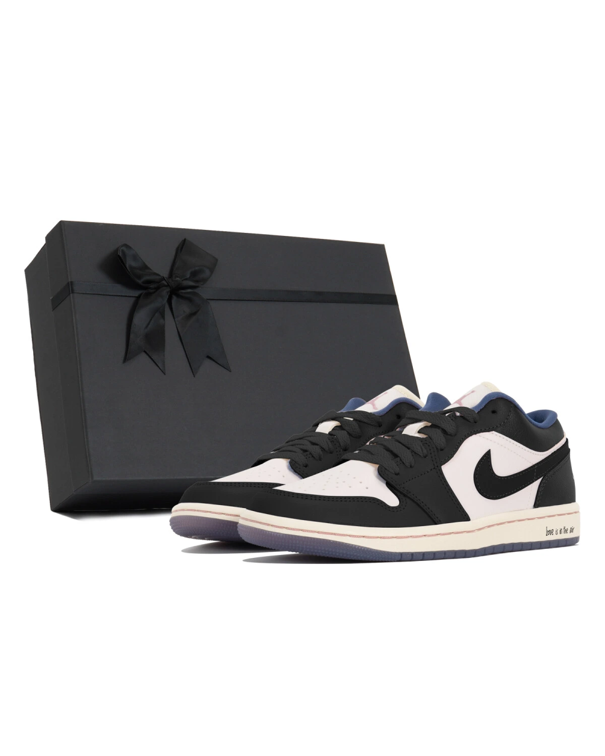 Jordan Air Jordan 1 женские кроссовки черно-розовые легкие и износостойкие картинка