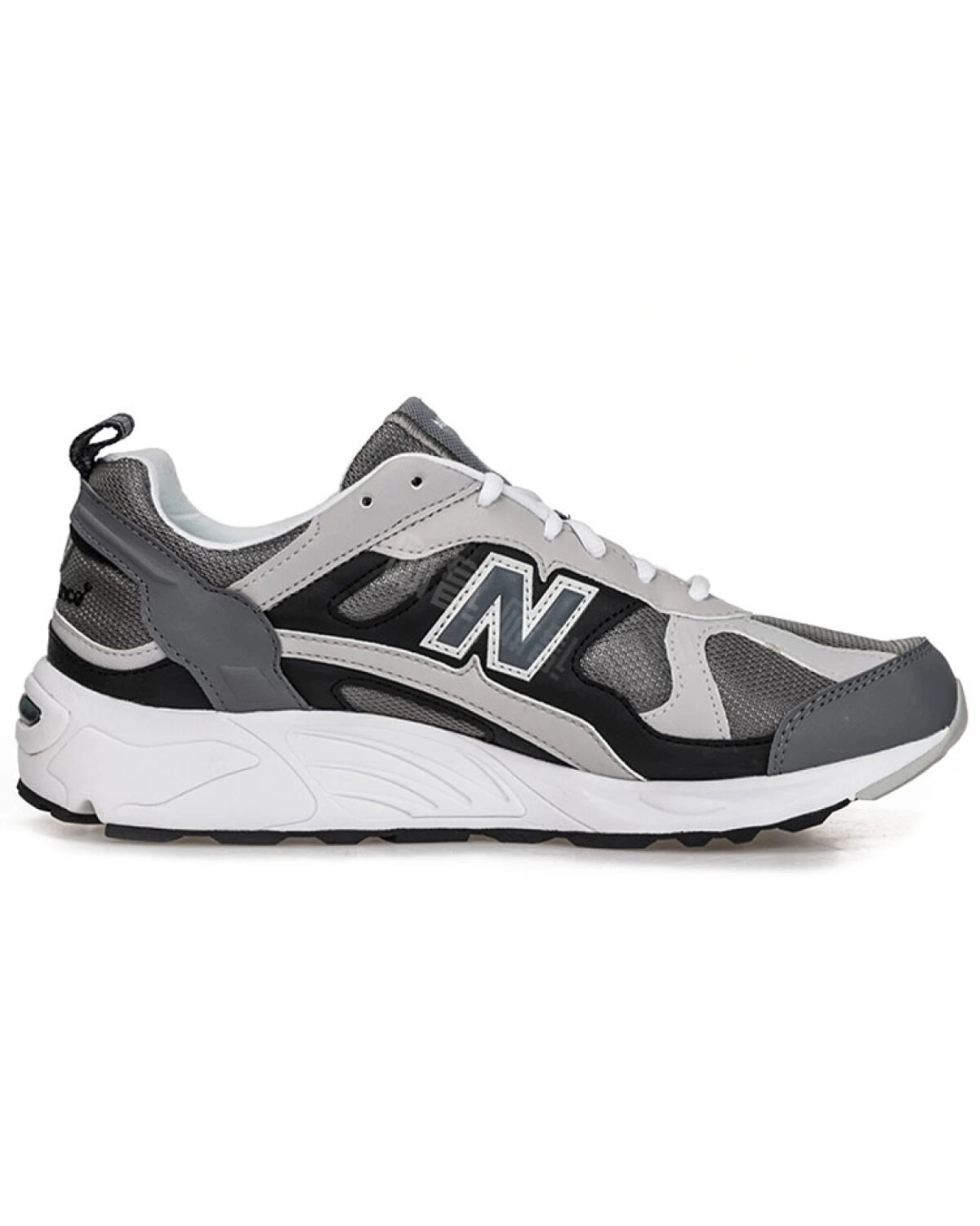 New Balance 878 унисекс кроссовки сетчатые серо-черные картинка